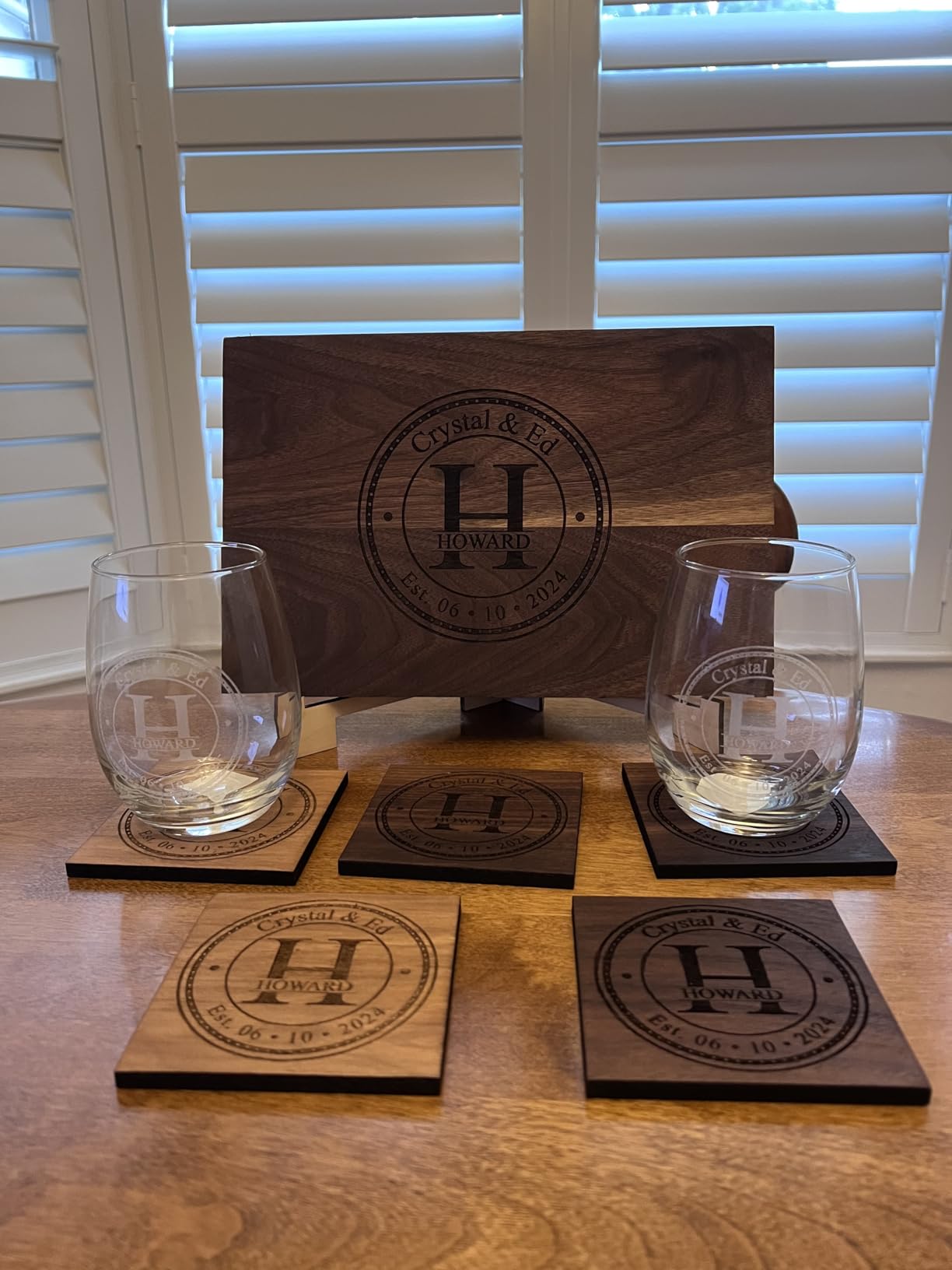 Personalized Engagement Gifts or Wedding Gifts for Couples - Custom Cutting Board Gifts for Anniversary, Unique Holiday Gift, Familiy Gift, Premium Handmade Wood Gift, or Newlywed Gift customer photo 2