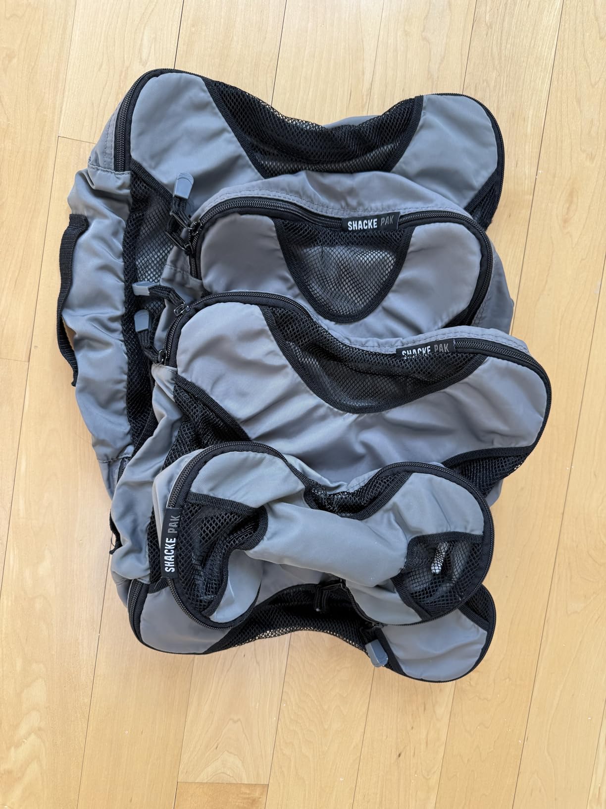Shacke Packing Cubes for Travel 5 Set - Premium Luggage Organizer Bags - Versatile Travel Organizer for Women and Men - Optimized Packing Bags - Travel Essentials (Pure Black) customer photo 1