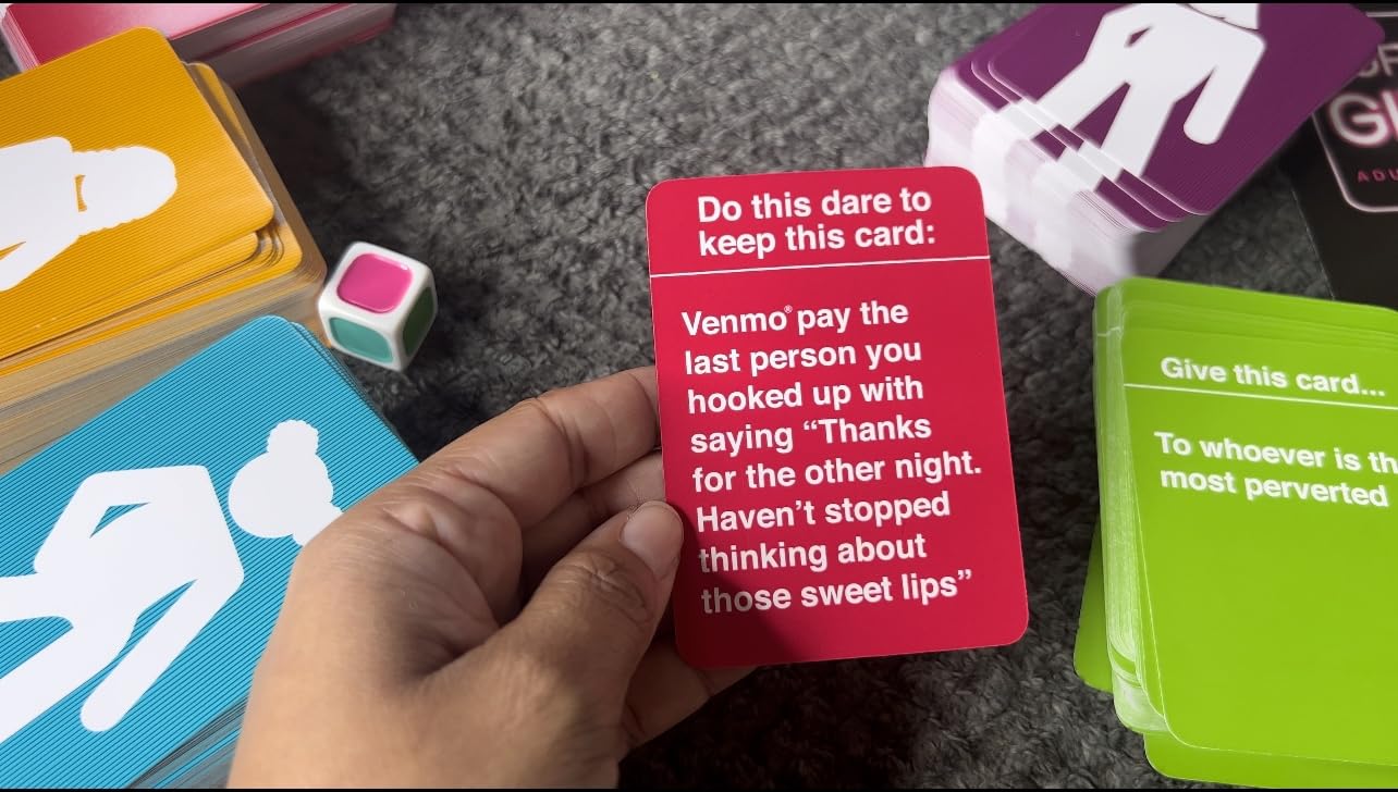 For The Girls Card Game by Relatable, The Viral Girls Night Adult Party Game, Great for Bachelorette Party Games, Weekends and Trips, Includes a die, and 400 Cards Across 5 Categories customer photo 1