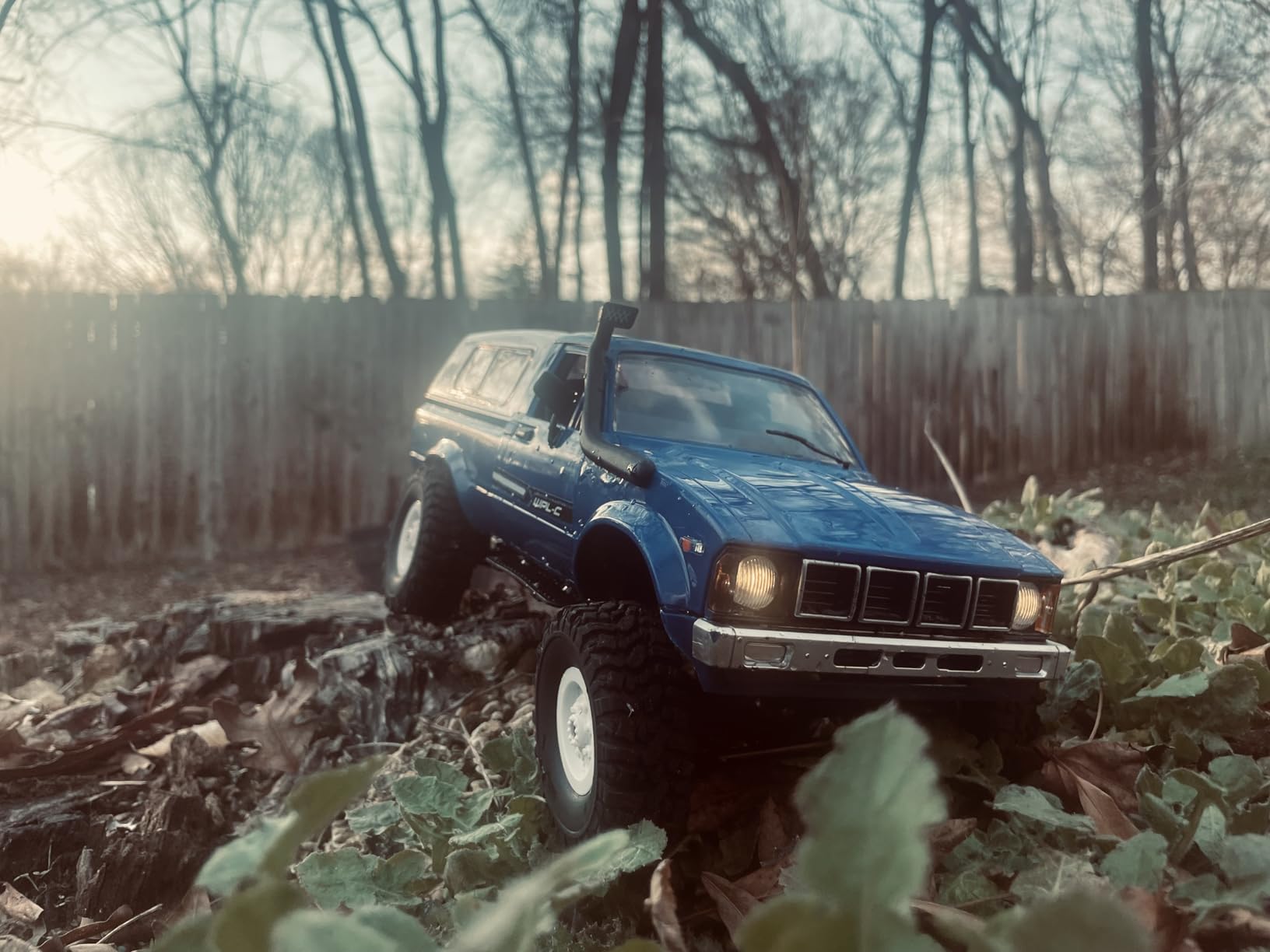 The perseids RC Rock Crawler WPL C24 RTR 1/16 Pickup Trucks Blue with LED Lights 2.4Ghz 4x4 Off-Road RC Semi Trucks All Terrain Car, RC Crawler Remote Control Truck for Adults customer photo 2