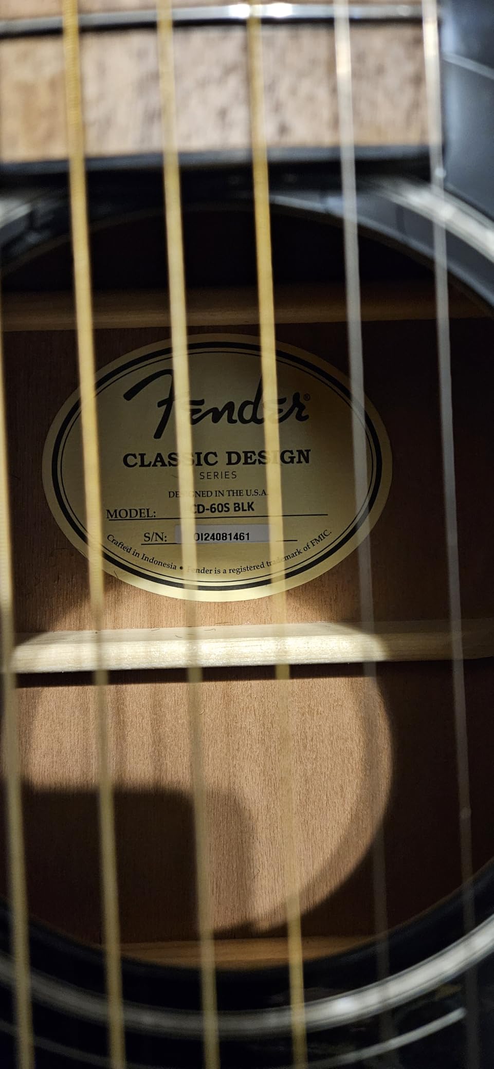 Fender CD-60S Dreadnought Acoustic Guitar - All-Mahogany with Rounded Walnut Fingerboard customer photo 2