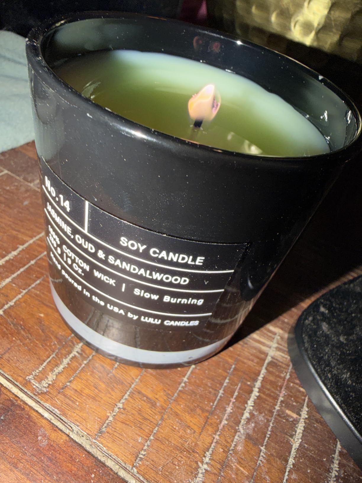 Lulu Candles | Jasmine, Oud & Sandalwood | Luxury Scented Soy Jar Candle | Hand Poured in The USA | Highly Scented & Long Lasting (9 Oz.) customer photo 1
