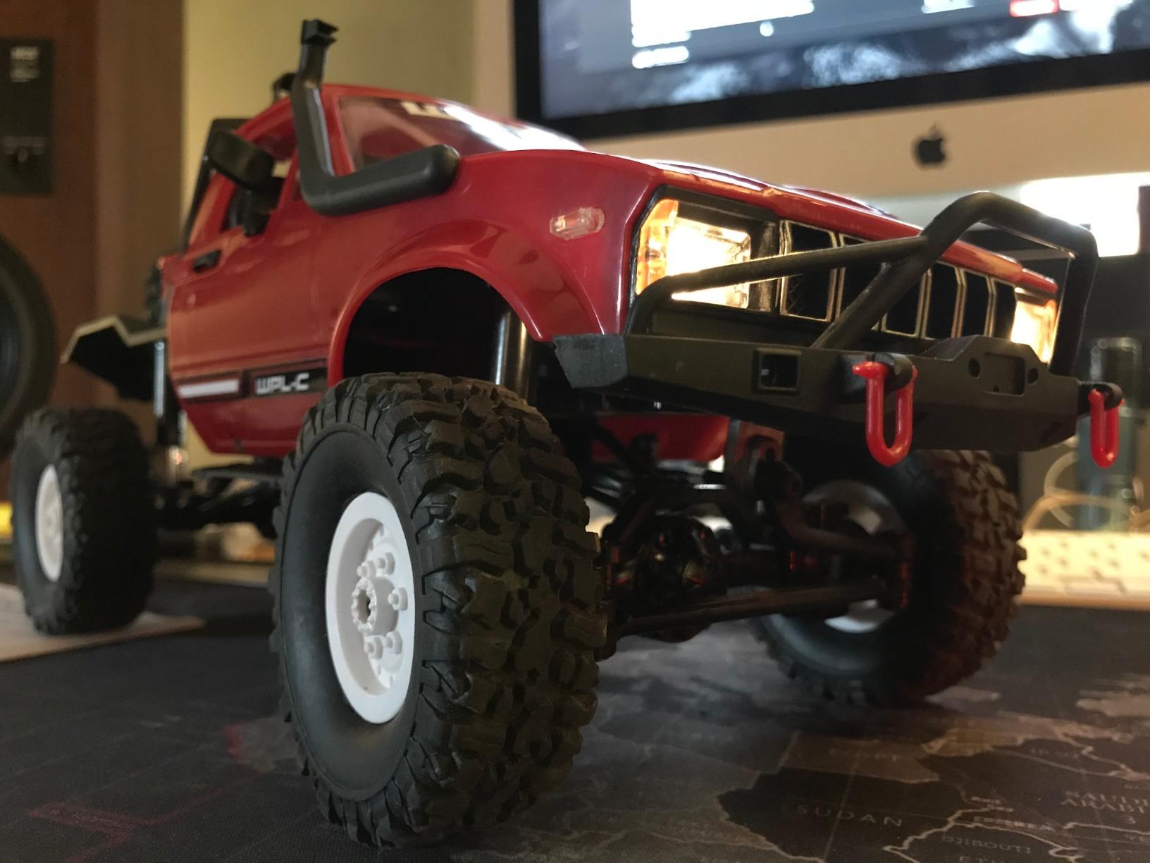 The perseids RC Crawler Offroad RC Truck WPL C14 RC Rock Crawler 4x4 1/16 Scale Remote Control Trucks, 2.4G Semi Trucks All Terrain Car RTR Hobby RC Pickup for Adults customer photo 2