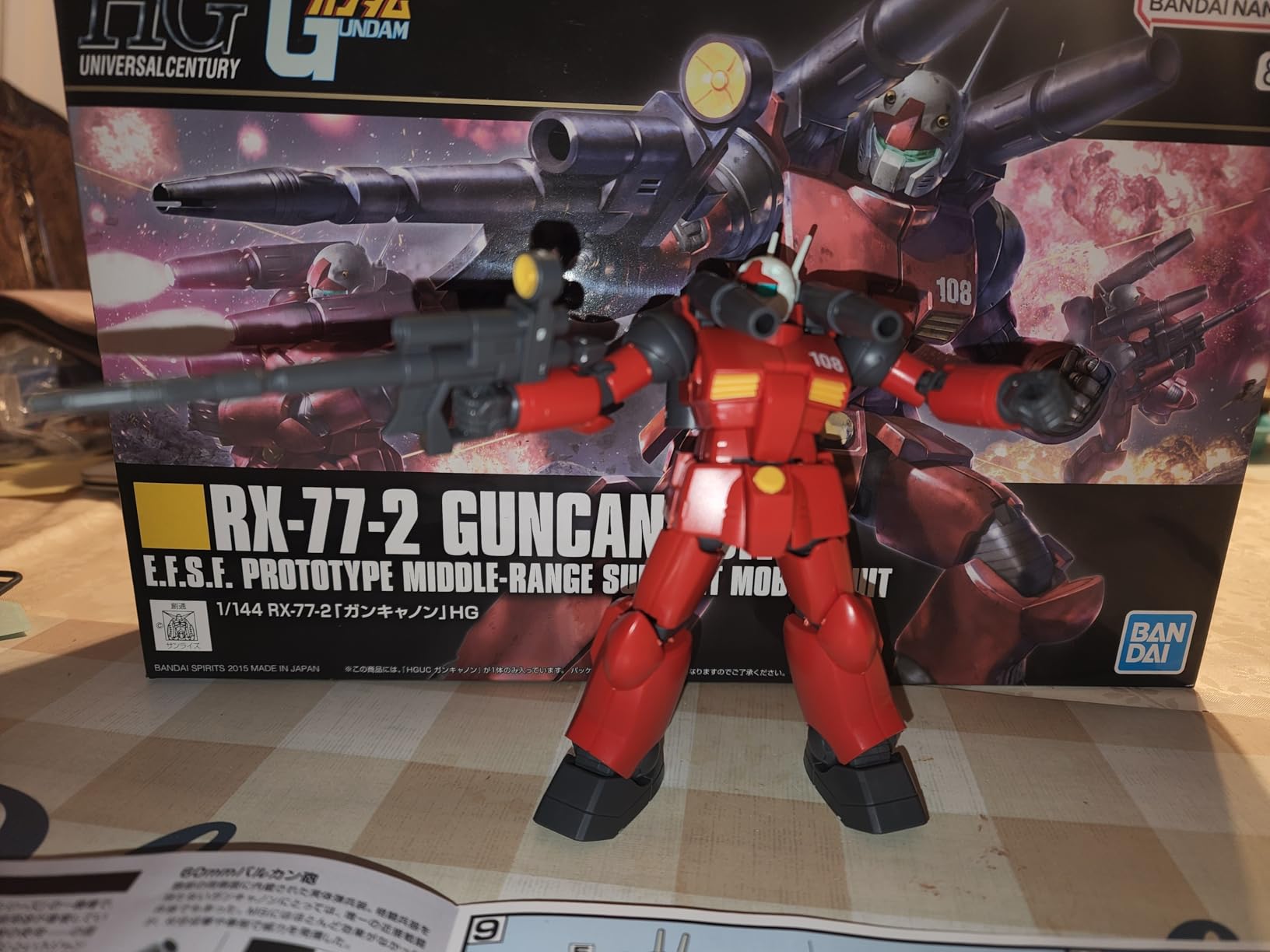Bandai Hobby - Mobile Suit Gundam - #190 RX-77-2 Guncannon (Revive), Bandai Spirits HGUC 1/144 Model Kit customer photo 2