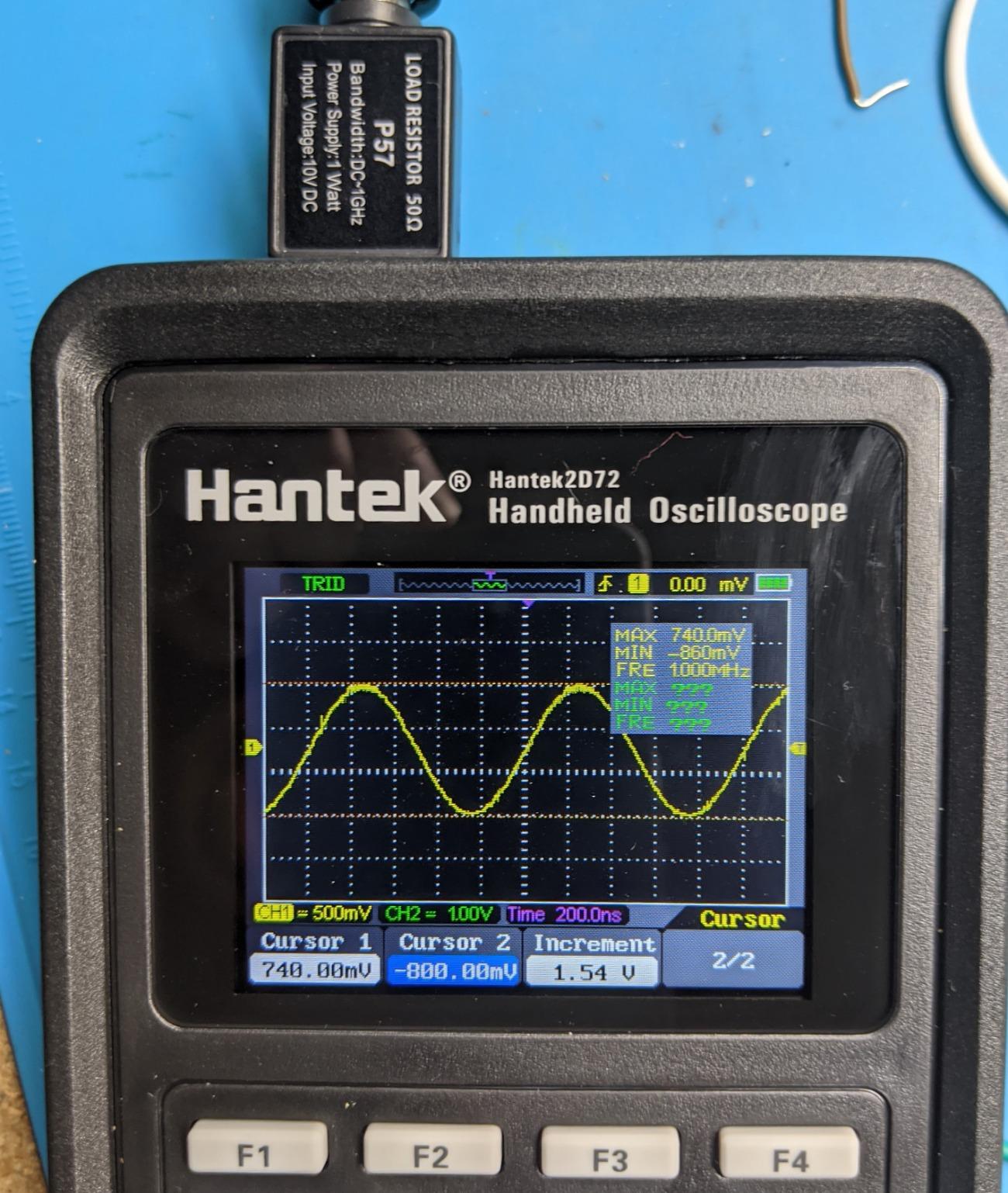 Hantek 2D72 Handheld Oscilloscope 70MHz Waveform Generator Multimeter 3 in 1 Multifunction Tester 2CH+AFG+DMM customer photo 2