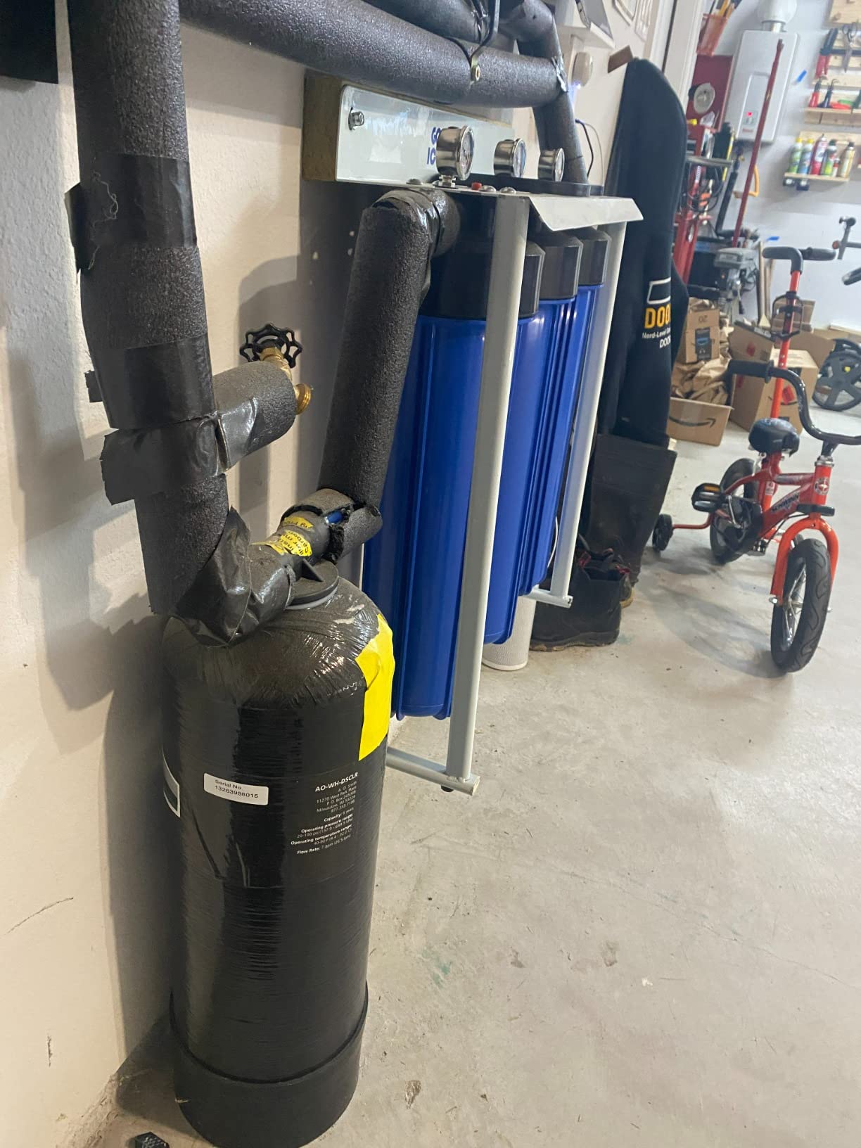 AO Smith Whole House Water Filter System - Whole Home Filtration for Well & City Water - Filters 96.9% of Chlorine Taste & Odor - 6 yr, 600,000 Gl, AO-WH-Filter customer photo 1