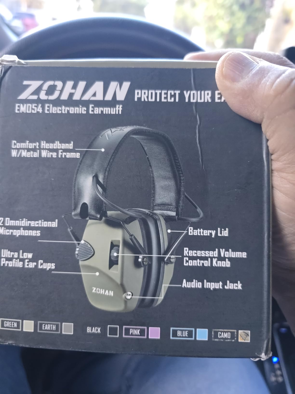 ZOHAN EM054 Electronic Ear Protection for Shooting Range with Sound Amplification Noise Reduction customer photo 1