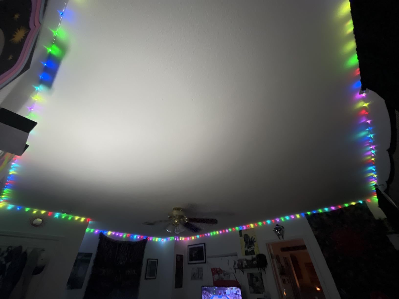 Minetom Color Changing Fairy String Lights - 33 ft 100 LED USB Silver Wire Lights with Remote and Timer, Starry Fairy Light for Bedroom Party Indoor Christmas Decoration, 16 Colors, Adapter Included customer photo 1