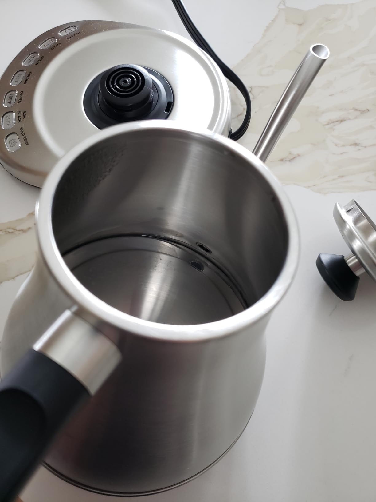 COSORI Electric Gooseneck Kettle with 5 Temperature Control Presets, Pour Over Kettle for Coffee & Tea, Hot Water Boiler, 100% Stainless Steel Inner Lid & Bottom, 1200W/0.8L customer photo 1