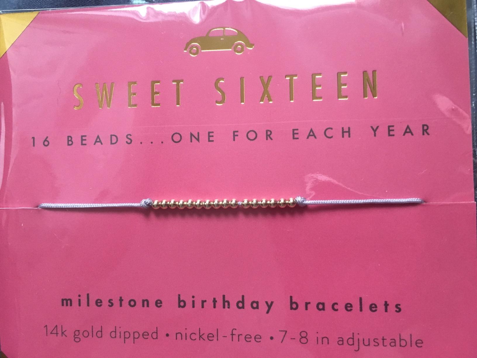 Lucky Feather Sweet 16 Gifts for Girls | 16th Birthday Bracelet Gift Idea for 16 Year Old | 16 year old girl gifts on Adjustable Cord | 16th birthday gifts for girls | Silver, Gold, Rose Gold Dipped customer photo 2