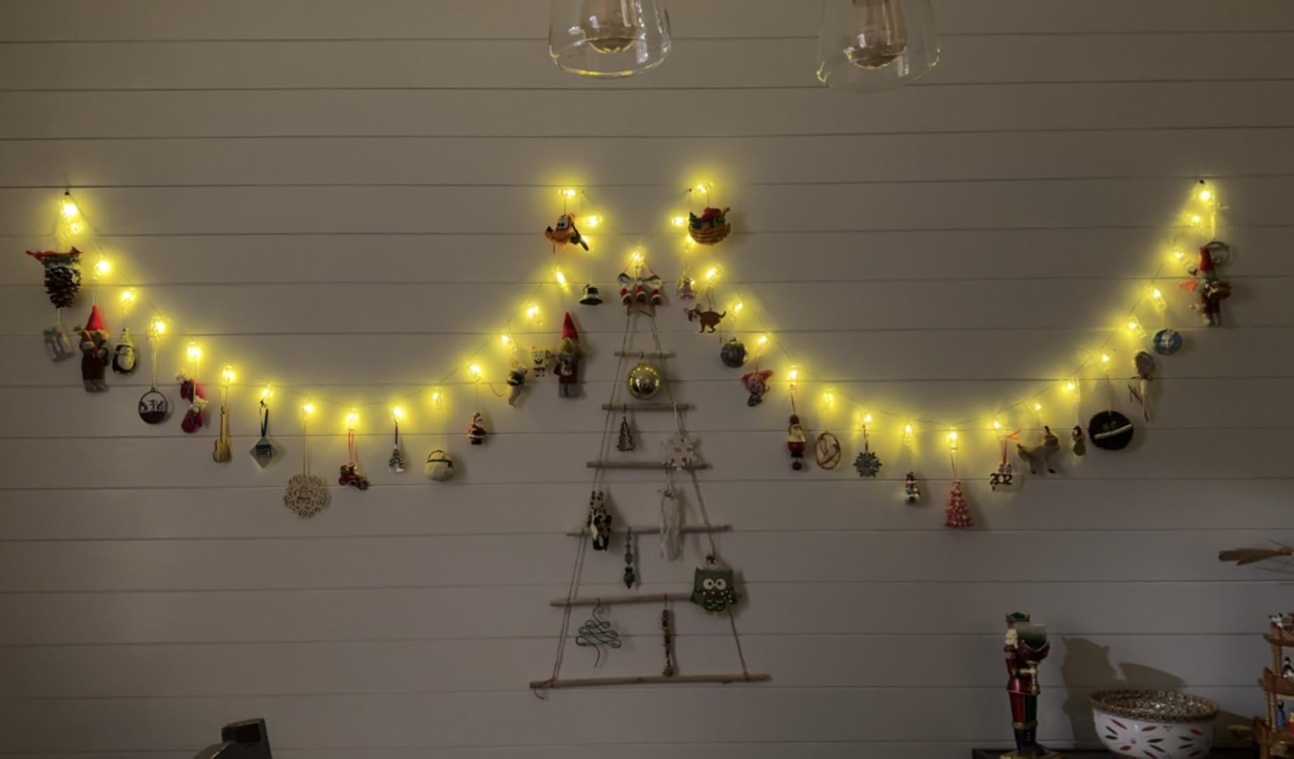 Dopheuor Photo Clip String Lights LED Battery Operated Starry Fairy Copper String Lights with Clips Warm White for Pictures Bedroom Wall Patio Halloween Thanksgiving Christmas Party Wedding Décor customer photo 2