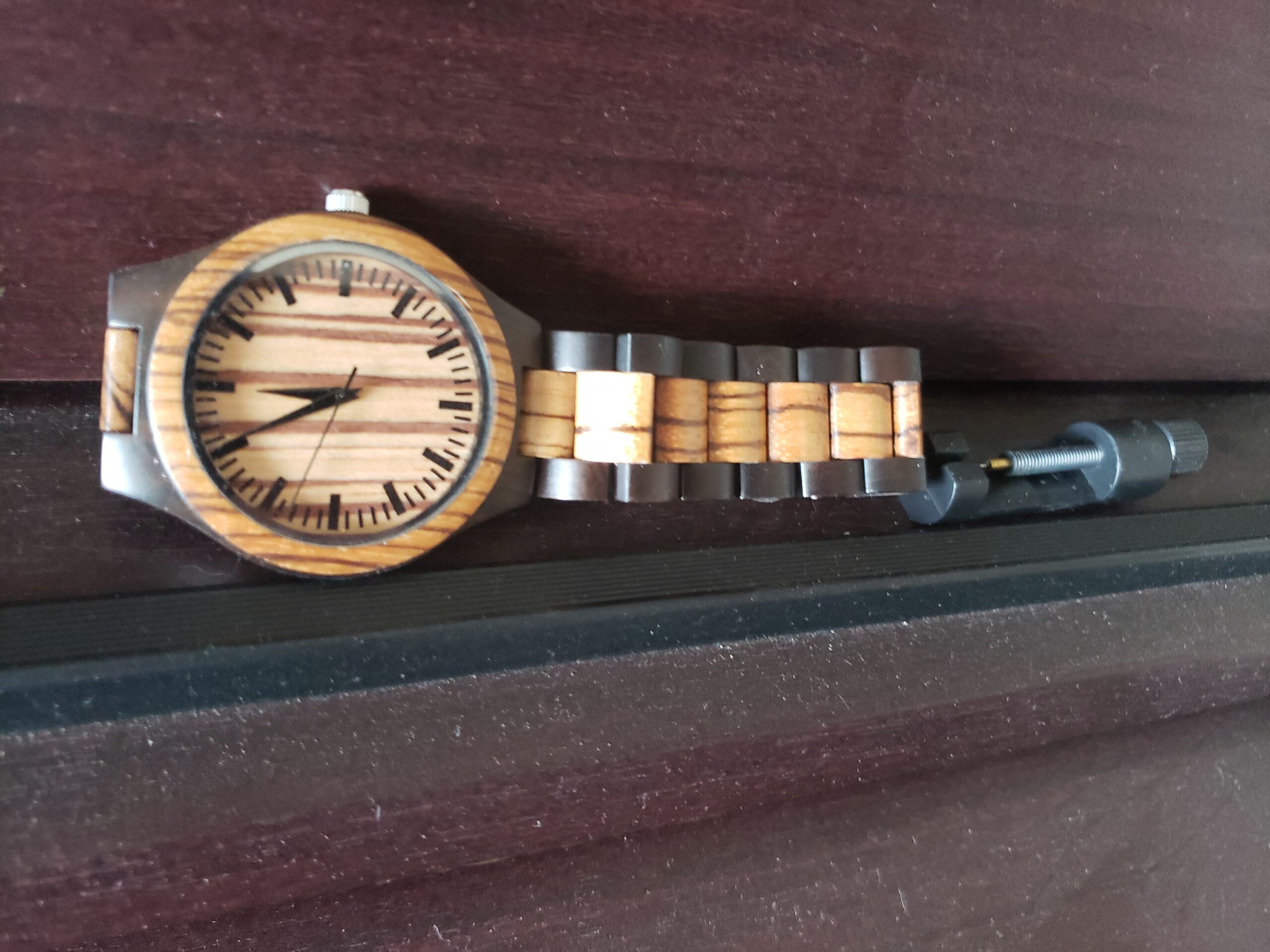 Personalized Engraved Wooden Watches - Custom Anniversary Birthday Wood Watches for Men Husband Boyfriend Dad Him Son customer photo 1