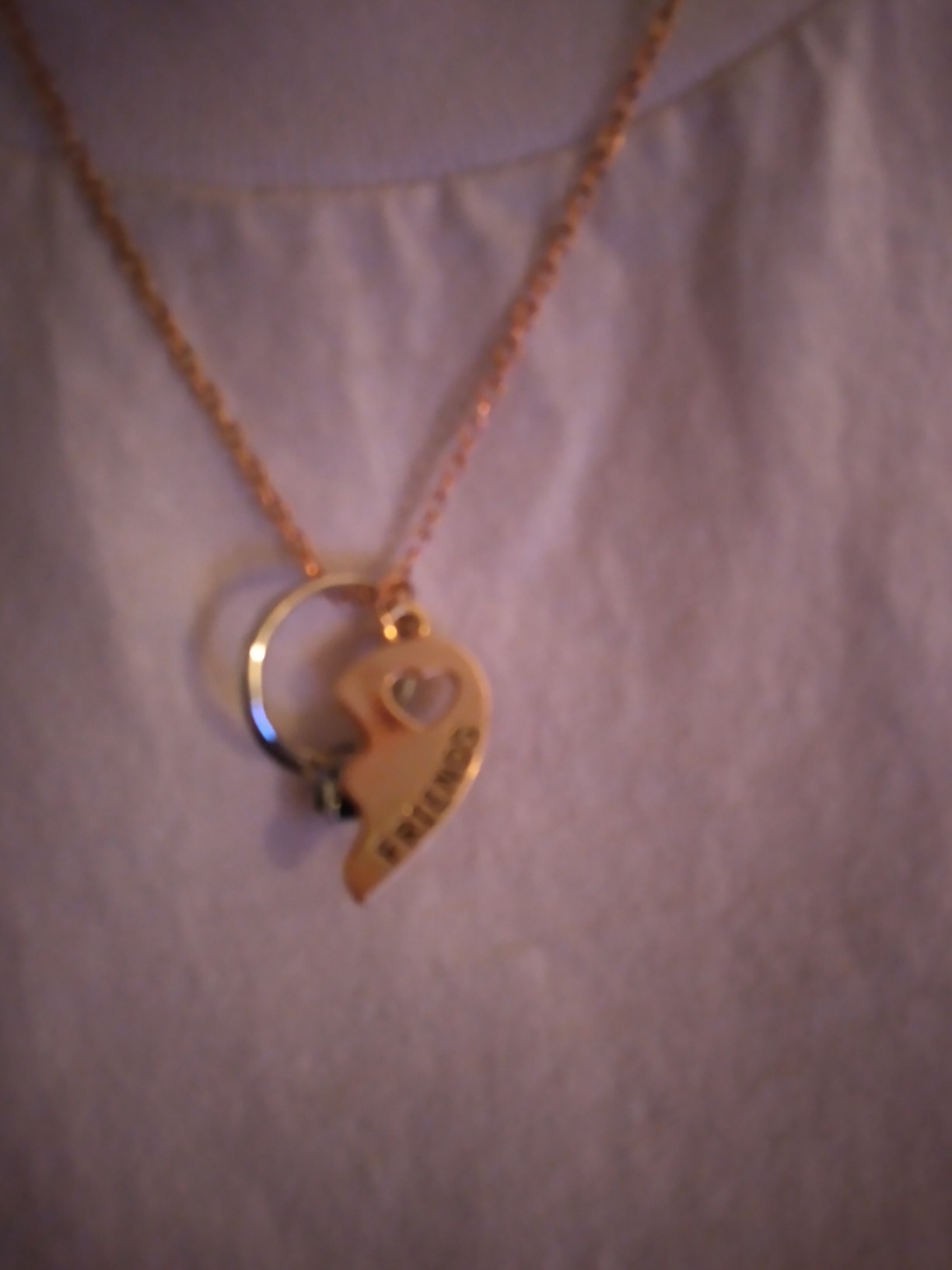 Sisadodo BFF Friendship Necklace for 2 - Best Friend Necklaces BFF Gifts for 2 Matching Heart Best Friends Forever Pendant Necklaces Set customer photo 2