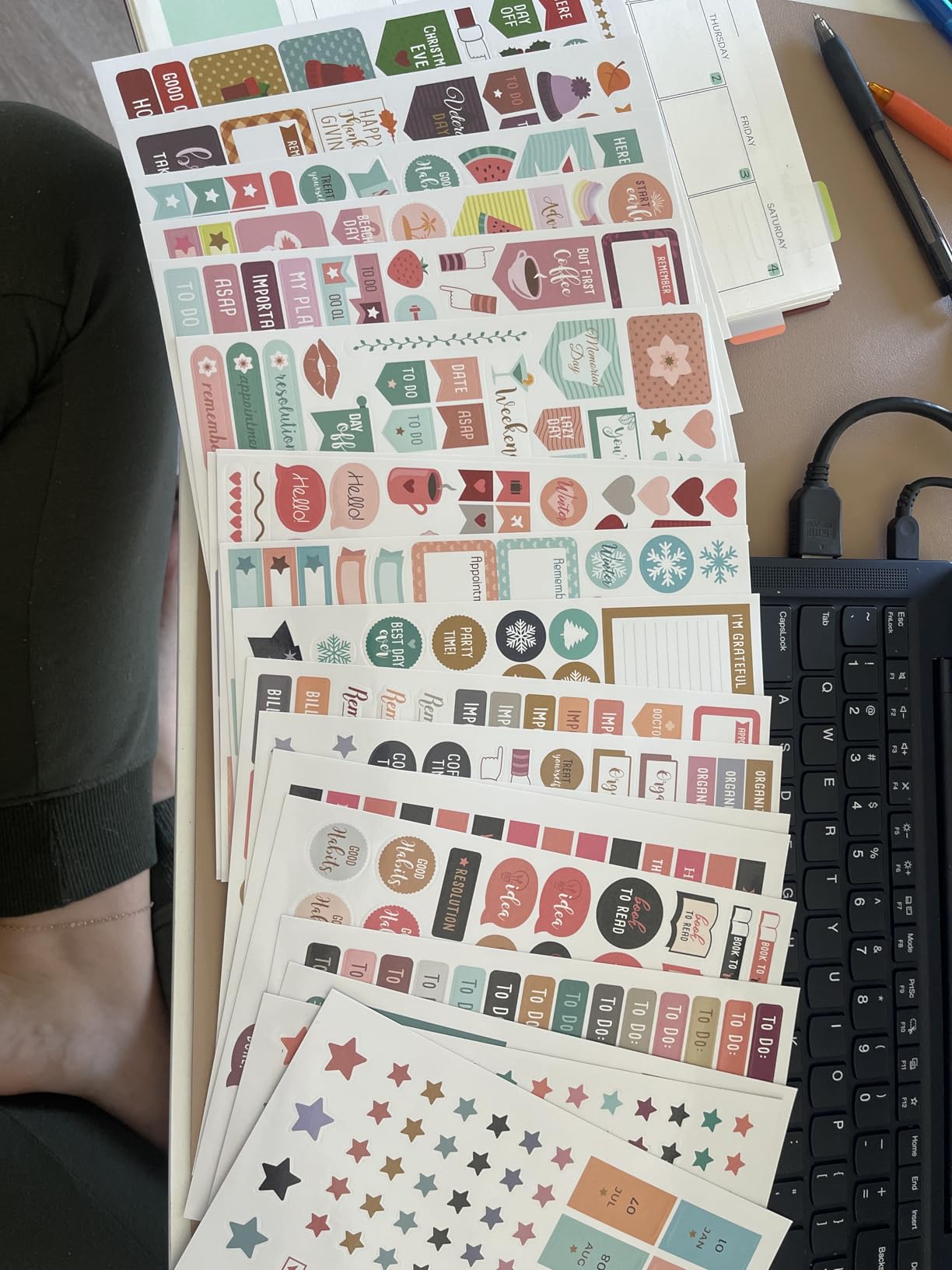 Aesthetic Monthly Planner Stickers - 1100+ Beautiful Design Accessories Enhance and Streamline Your Planner, Journal and Calendar customer photo 2
