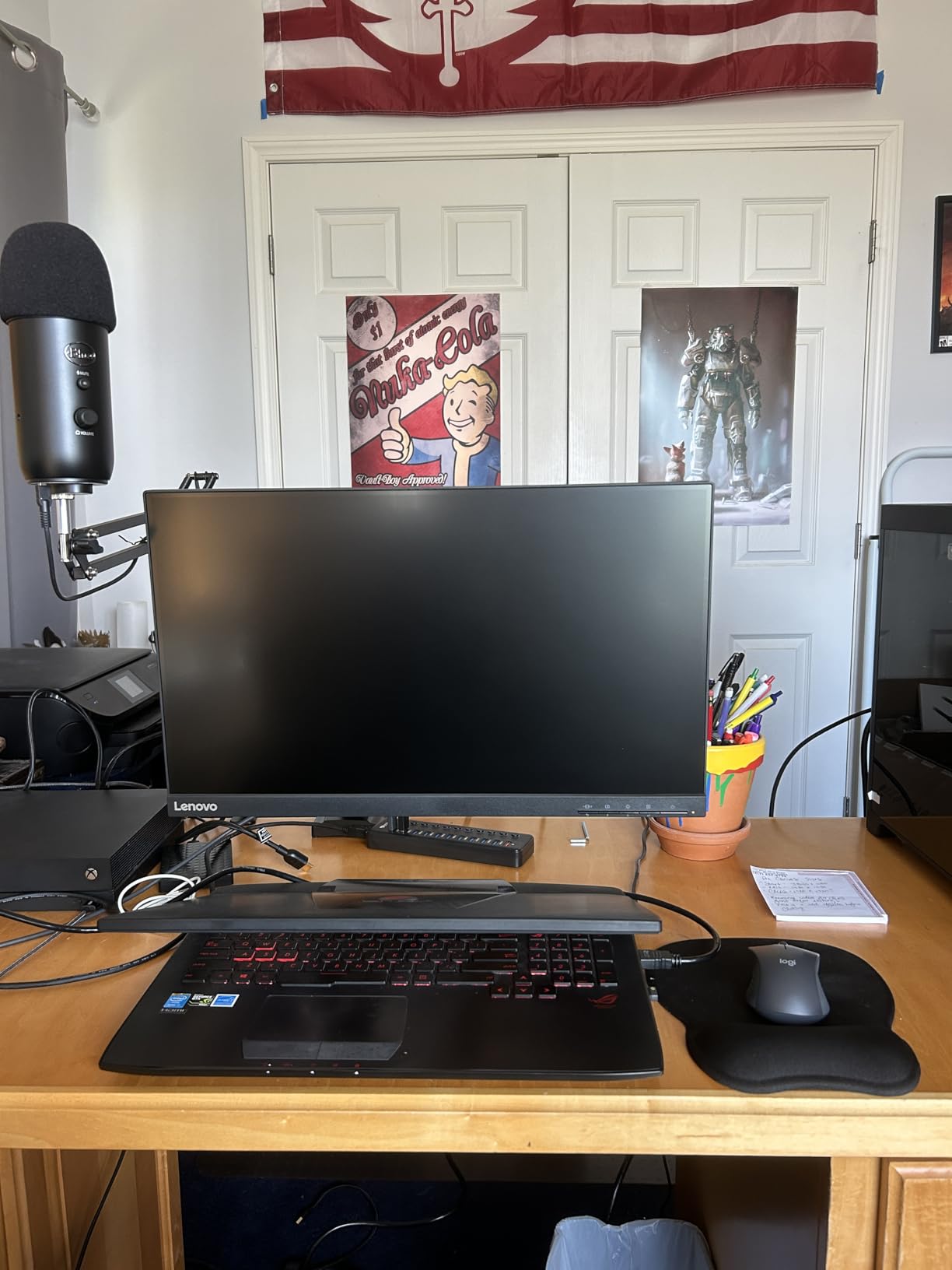 MOUNTUP Dual Monitor Stand for Desk, Monitor Arms for 2 Monitors 32 27 24 22 Inches, Height Adjustable Double Monitor Mount, VESA Mount with C-Clamp & Grommet Base, Holds 4.4-17.6lbs customer photo 2
