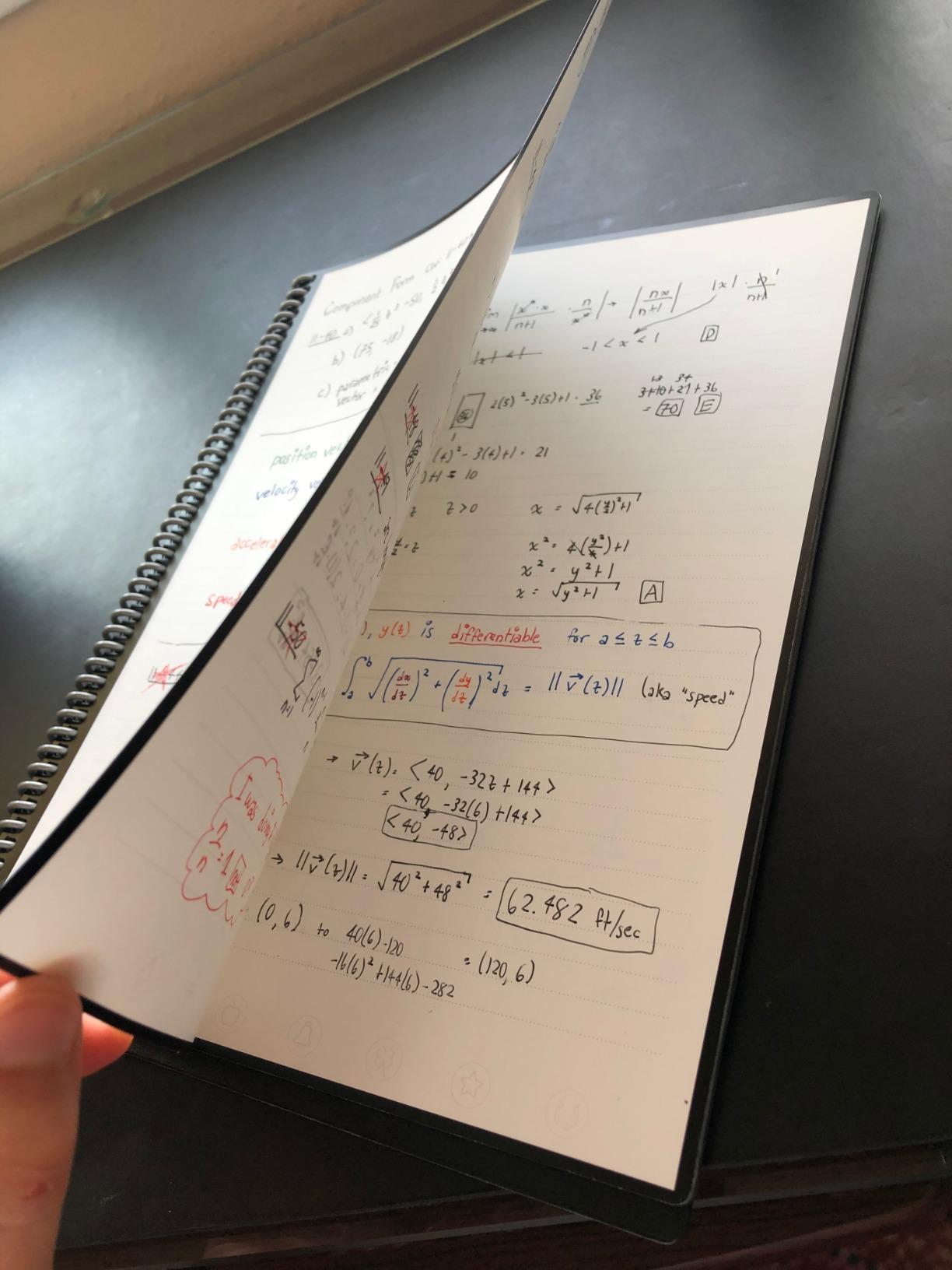 Rocketbook Fusion Reusable Undated Productivity Planner, Letter Size 8.5x11, Gray - Goals, Monthly and Weekly Calendar, Daily To-do List, Lined and Dotted Notes Pages customer photo 1