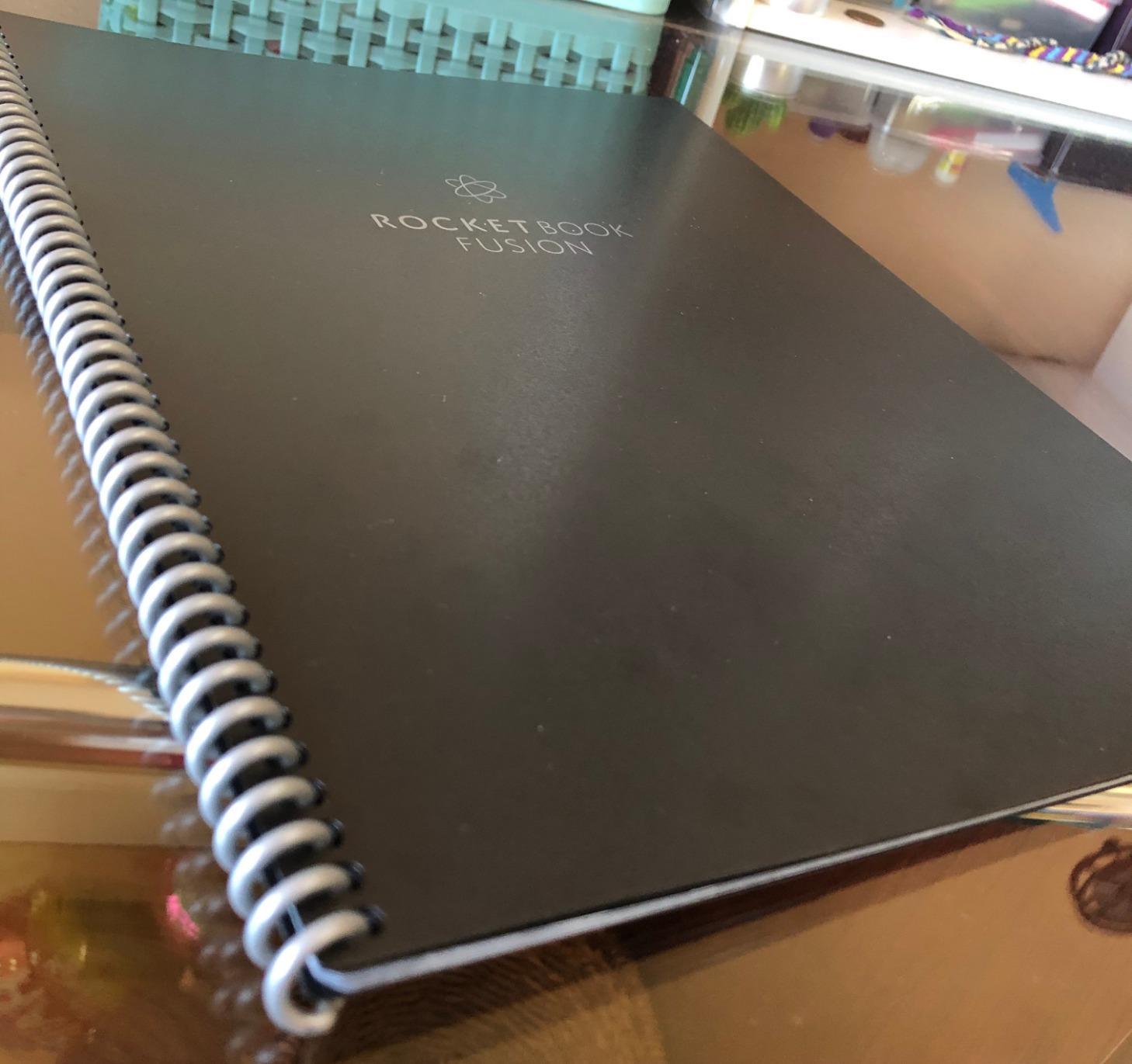 Rocketbook Fusion Reusable Undated Productivity Planner, Letter Size 8.5x11, Gray - Goals, Monthly and Weekly Calendar, Daily To-do List, Lined and Dotted Notes Pages customer photo 2