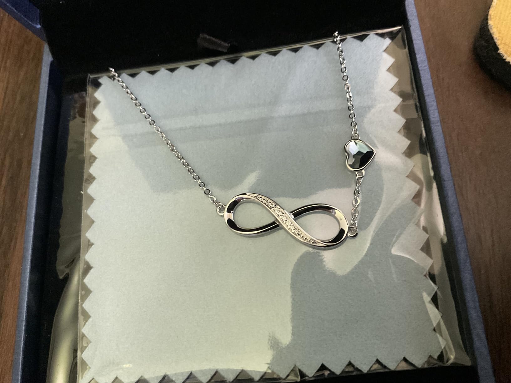 Valentine's Day Gift Infinity Heart Birthstone Charm Link Bracelet for Women 925 Sterling Silver Adjustable Mother's Day Christmas Day Gift Anniversary Birthday Jewelry for Wife Girlfriend Her customer photo 2
