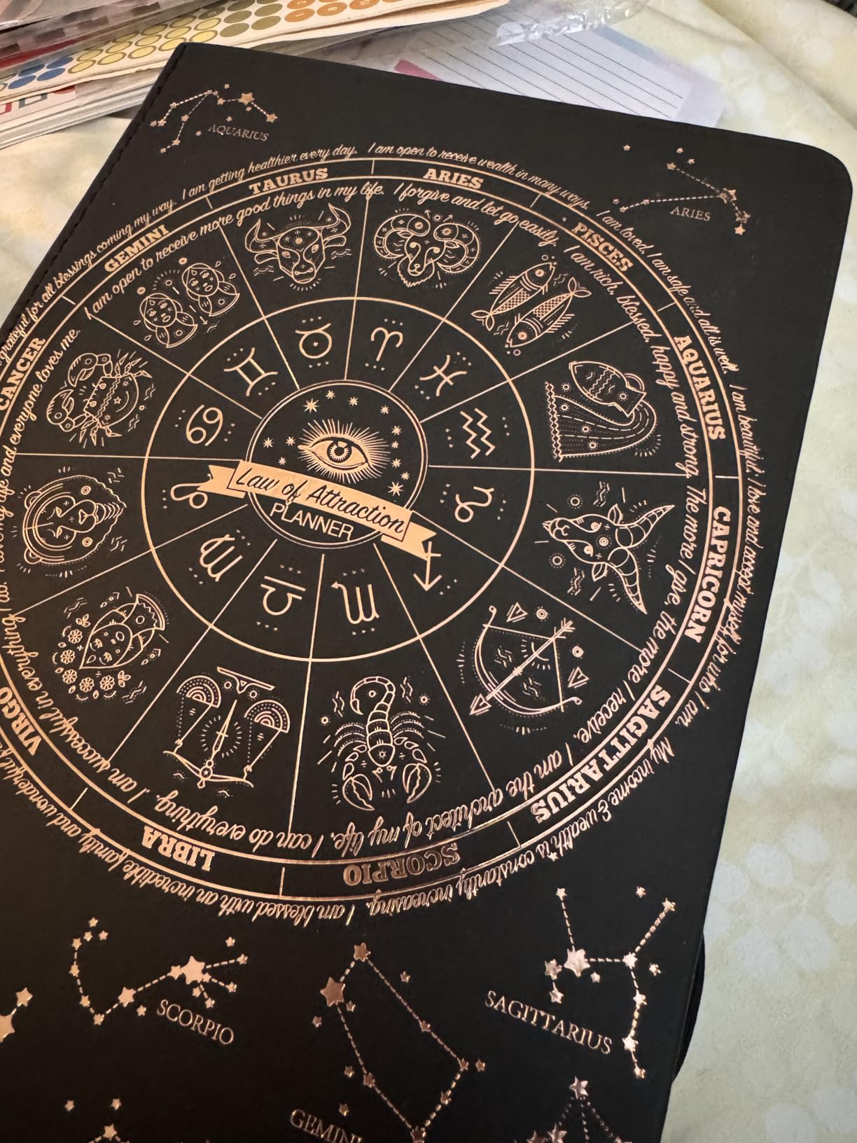 Manifestation Journal - 5 Minute Manifesting & Self Care Journal | 90-Day Undated Daily Planner for Positivity, Affirmations & Gratitude | Guided Mindfulness, Reflection | Vision Board + Stickers customer photo 2