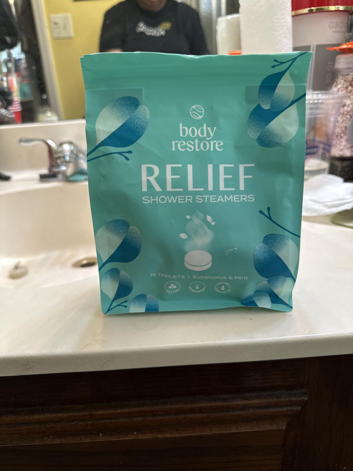 Body Restore Shower Steamers Aromatherapy 15 Pack - Birthday Gifts for Women, Men, Easter Basket Stuffers, Congestion, Stress Relief, Relaxation, Self Care - Eucalyptus & Menthol customer photo 1