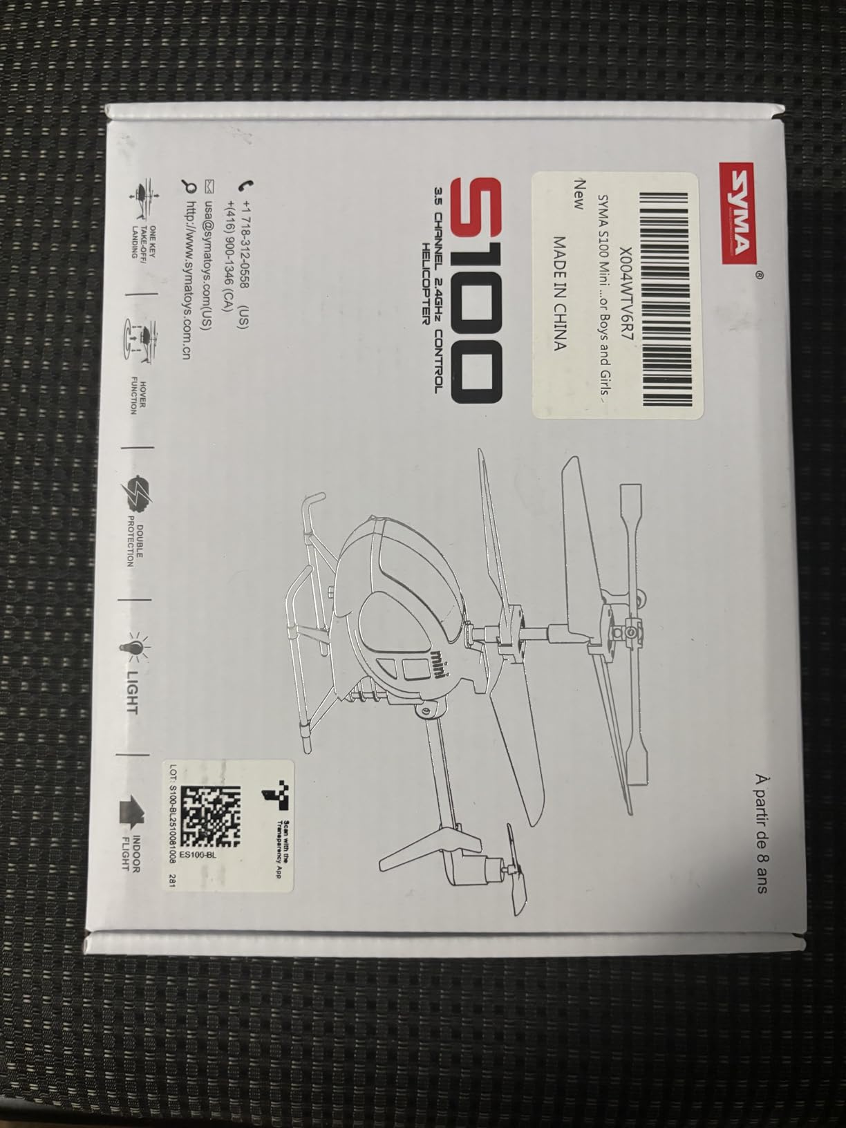 SYMA S100 Mini RC Helicopter with Gyro Stabilizer, Altitude Hold, 3.5 Channel, 5-7 Min Flight Time, Remote Control Helicopter Toy for Boys and Girls customer photo 2