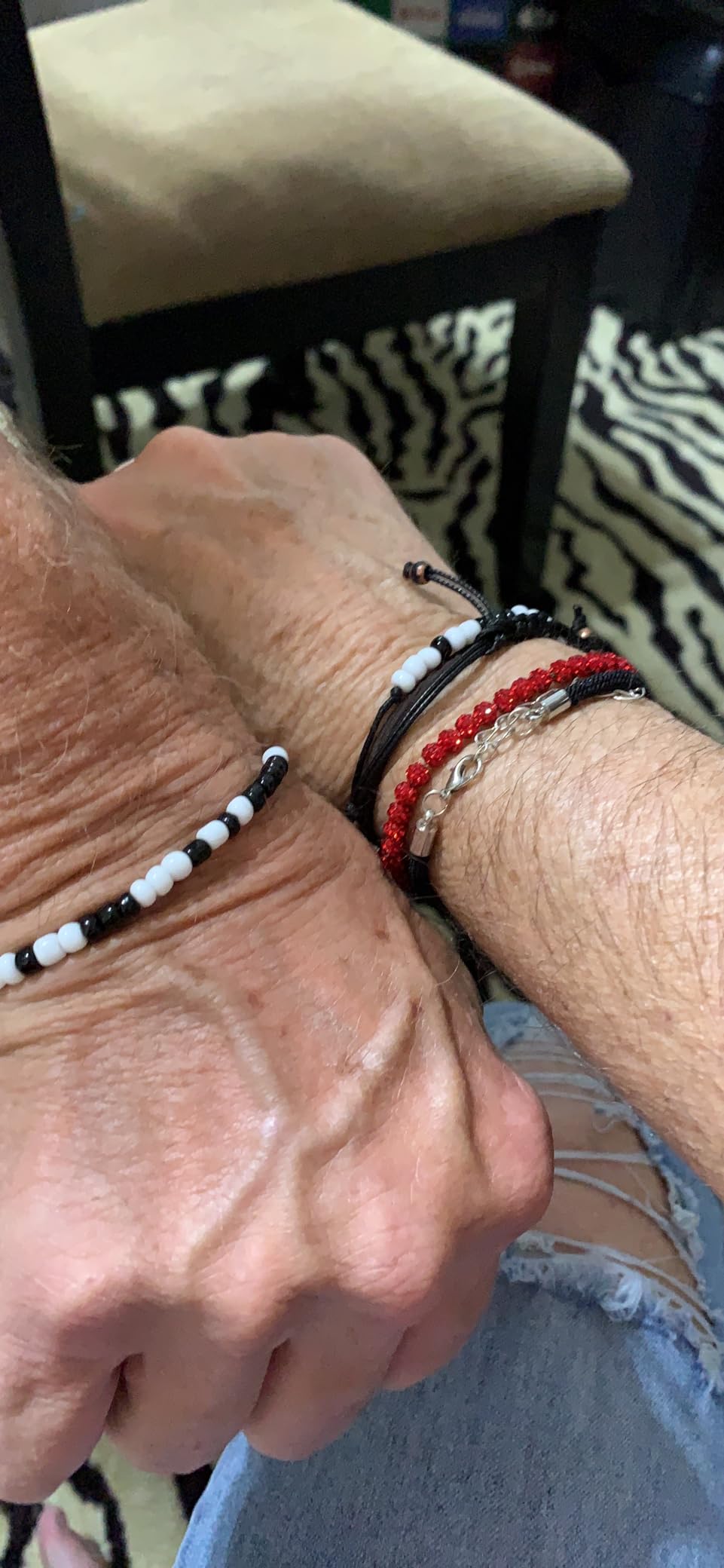 Desimtion I Love You Morse Code Matching Bracelets for Couples - Long Distance Relationship Gifts customer photo 2