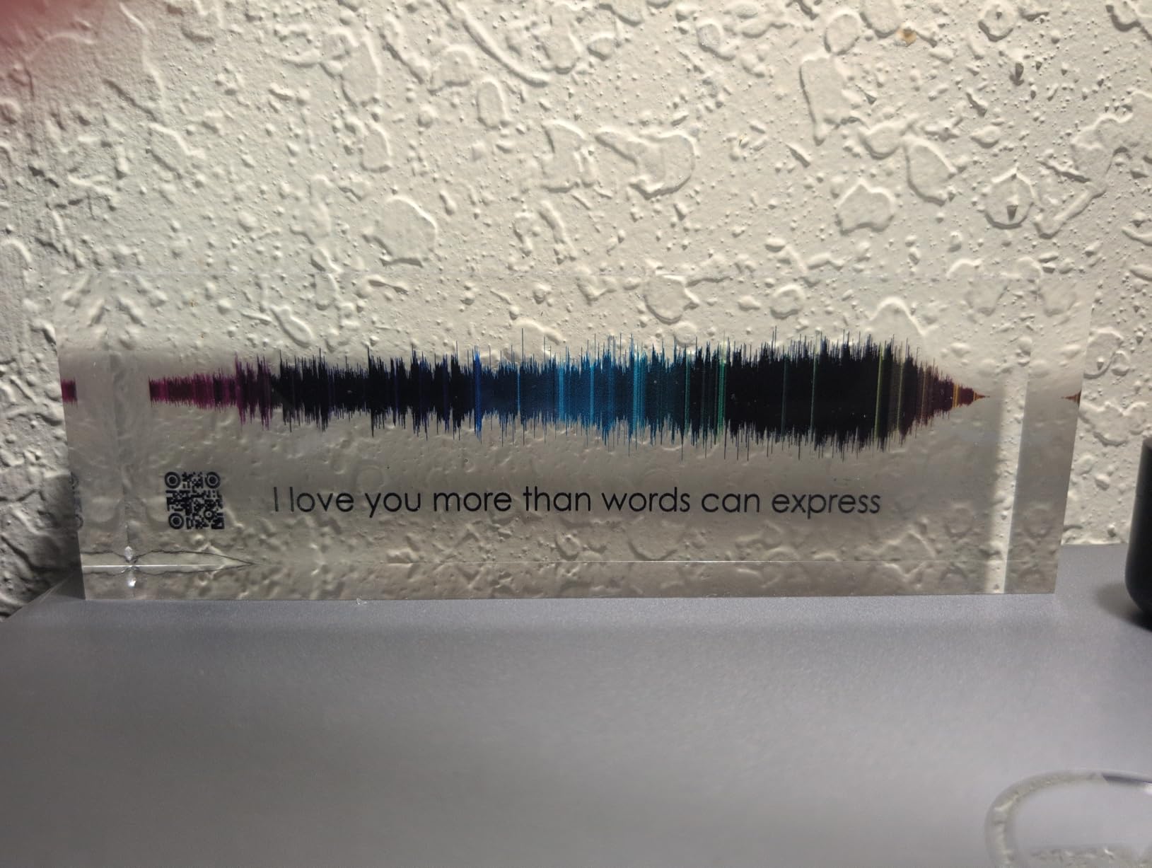 Artblox Soundwave Art With Scannable Qr Code Any Video Voice Recording Baby Heartbeat Or Song To Acrylic Glass Spotify Plaque Cool Mothers Day Customized Gifts For Wife Girlfriend Sound Card customer photo 1