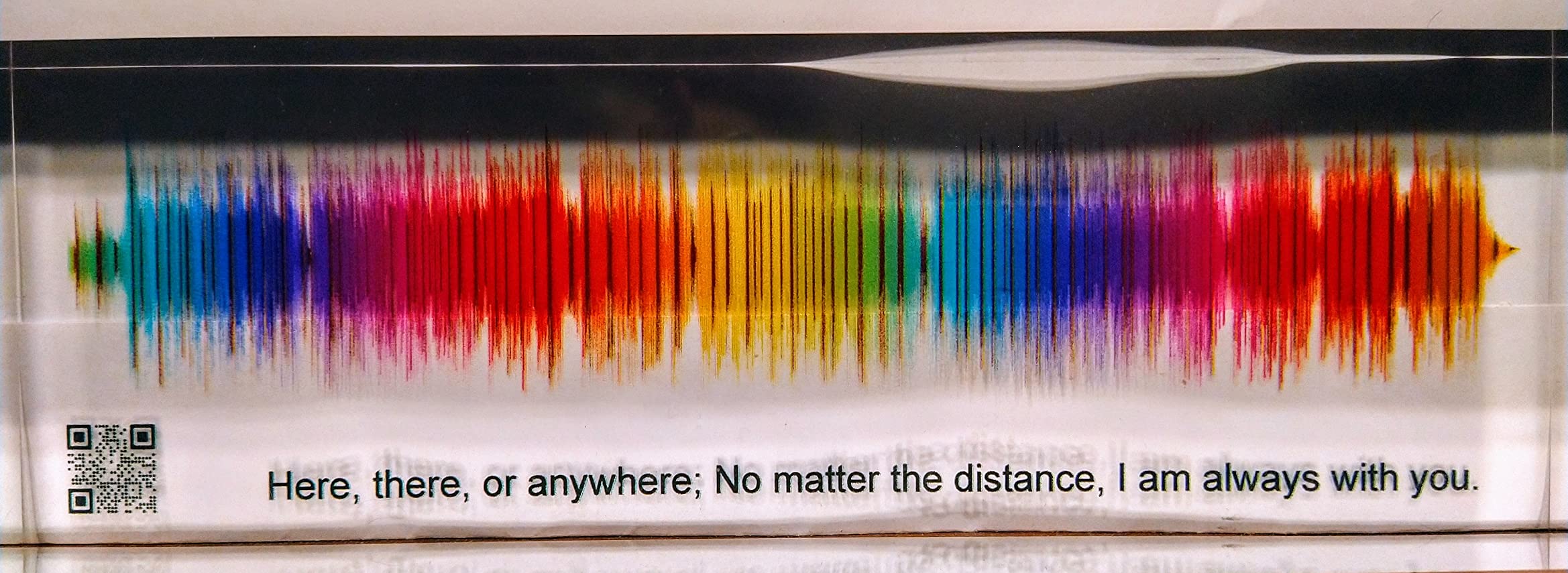 Artblox Soundwave Art With Scannable Qr Code Any Video Voice Recording Baby Heartbeat Or Song To Acrylic Glass Spotify Plaque Cool Mothers Day Customized Gifts For Wife Girlfriend Sound Card customer photo 2
