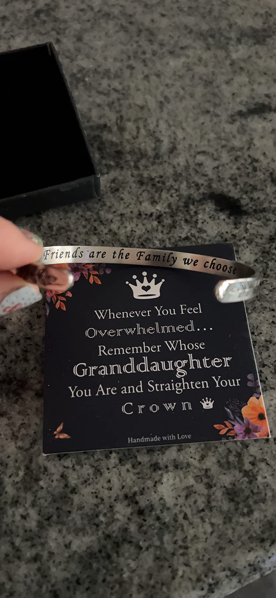 M MOOHAM Quote Mantra Bracelet Funny Inspirational Jewelry Gifts for Best Friend, Adjustable customer photo 2