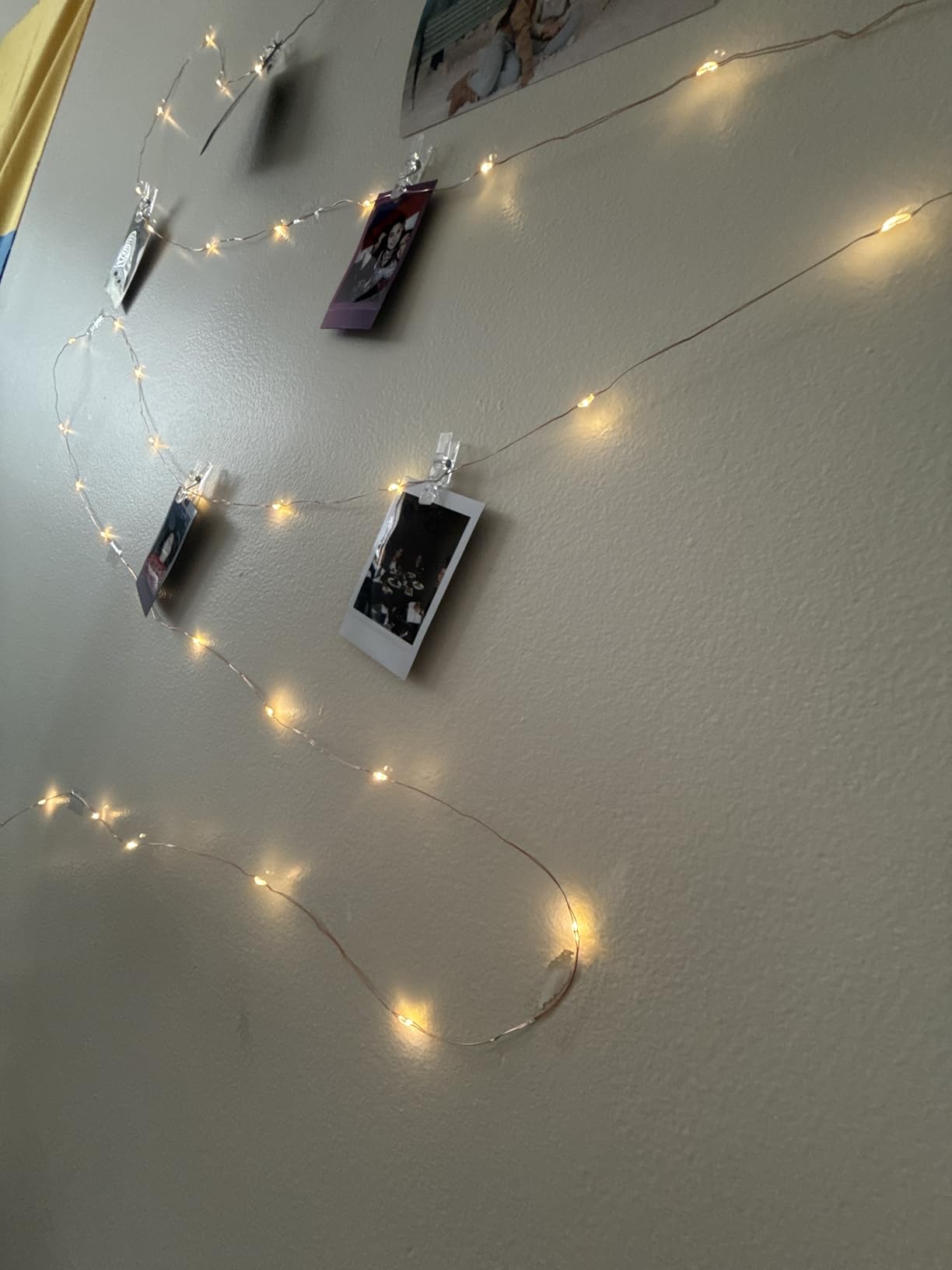 Photo Clip String Lights 17Ft - 50 LED Fairy String Lights with 50 Clear Clips for Hanging Pictures, Christmas Party Birthday Decoration - Perfect Dorm Bedroom Wall Decor Wedding Decorations customer photo 1