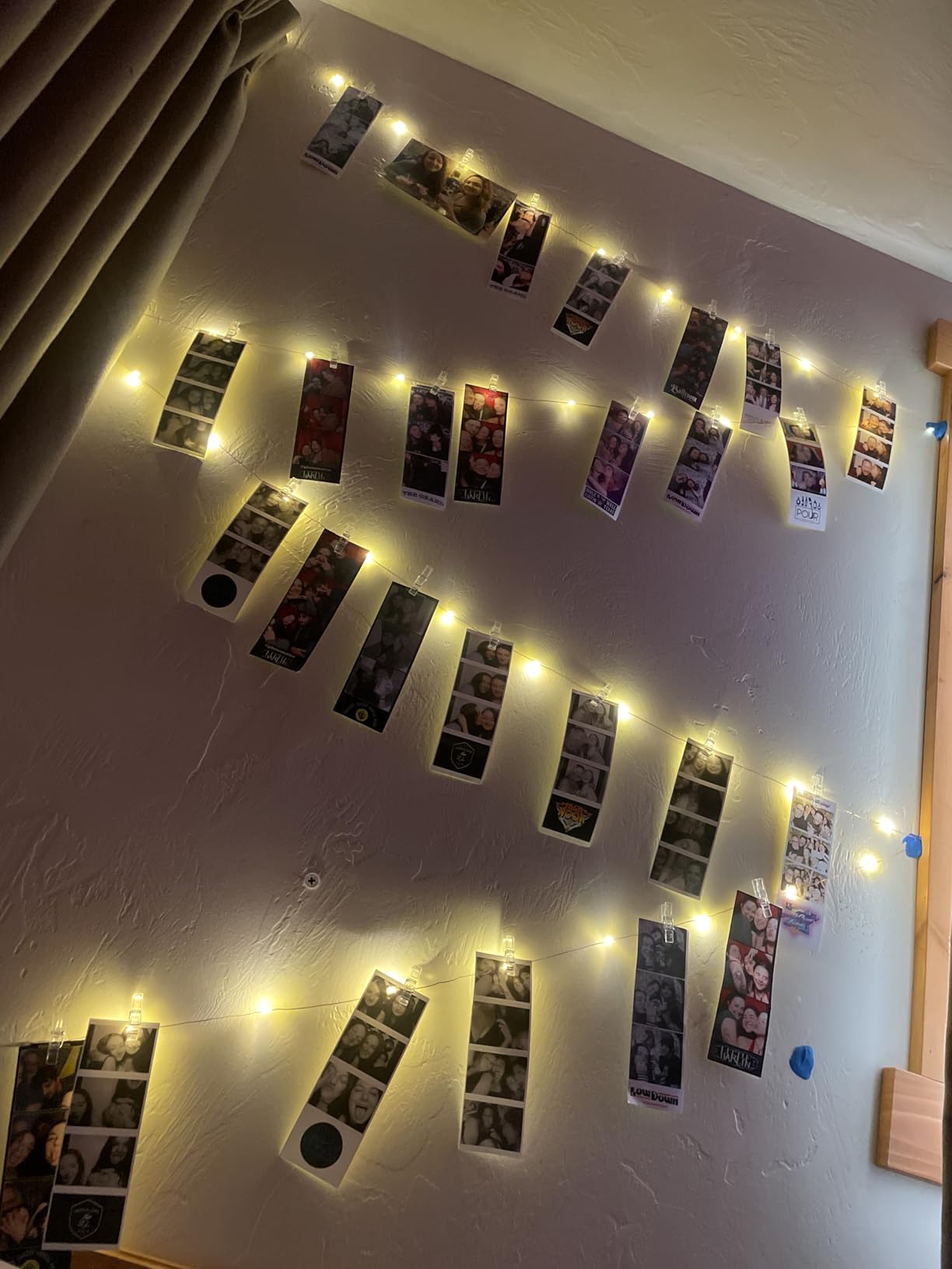 Photo Clip String Lights 17Ft - 50 LED Fairy String Lights with 50 Clear Clips for Hanging Pictures, Christmas Party Birthday Decoration - Perfect Dorm Bedroom Wall Decor Wedding Decorations customer photo 2
