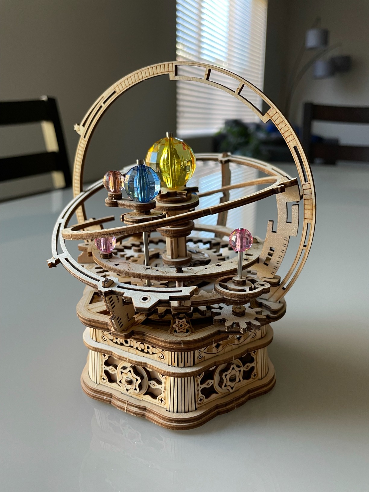 ROKR 3D Wooden Puzzles for Adults Mechanical Music Box-Starry Night, DIY Rotating Music Box Model Building Kits for Teens, DIY Crafts/Hobbies/Gifts Desk Decor for Boys Ages 14+ customer photo 1