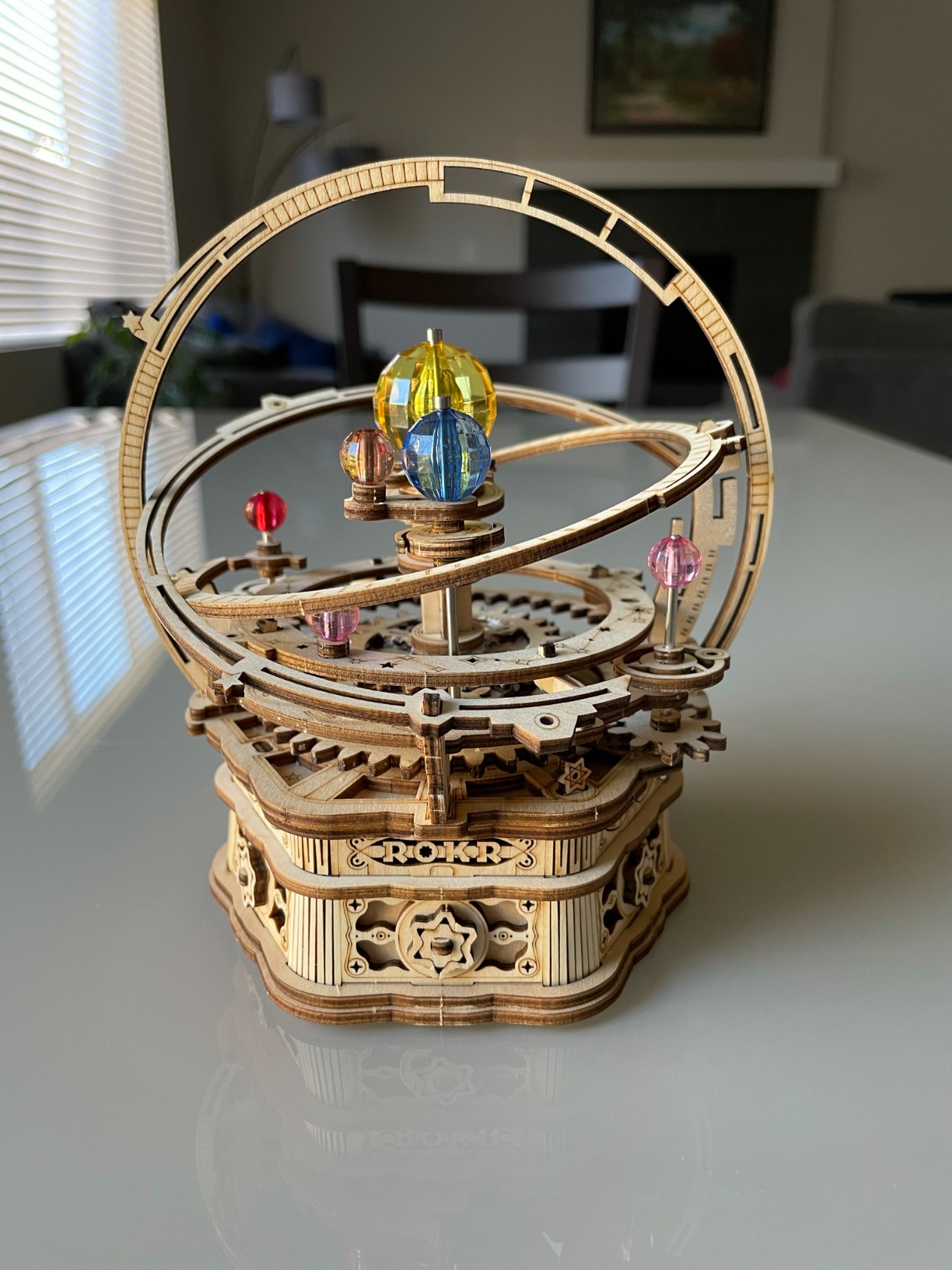 ROKR 3D Wooden Puzzles for Adults Mechanical Music Box-Starry Night, DIY Rotating Music Box Model Building Kits for Teens, DIY Crafts/Hobbies/Gifts Desk Decor for Boys Ages 14+ customer photo 2