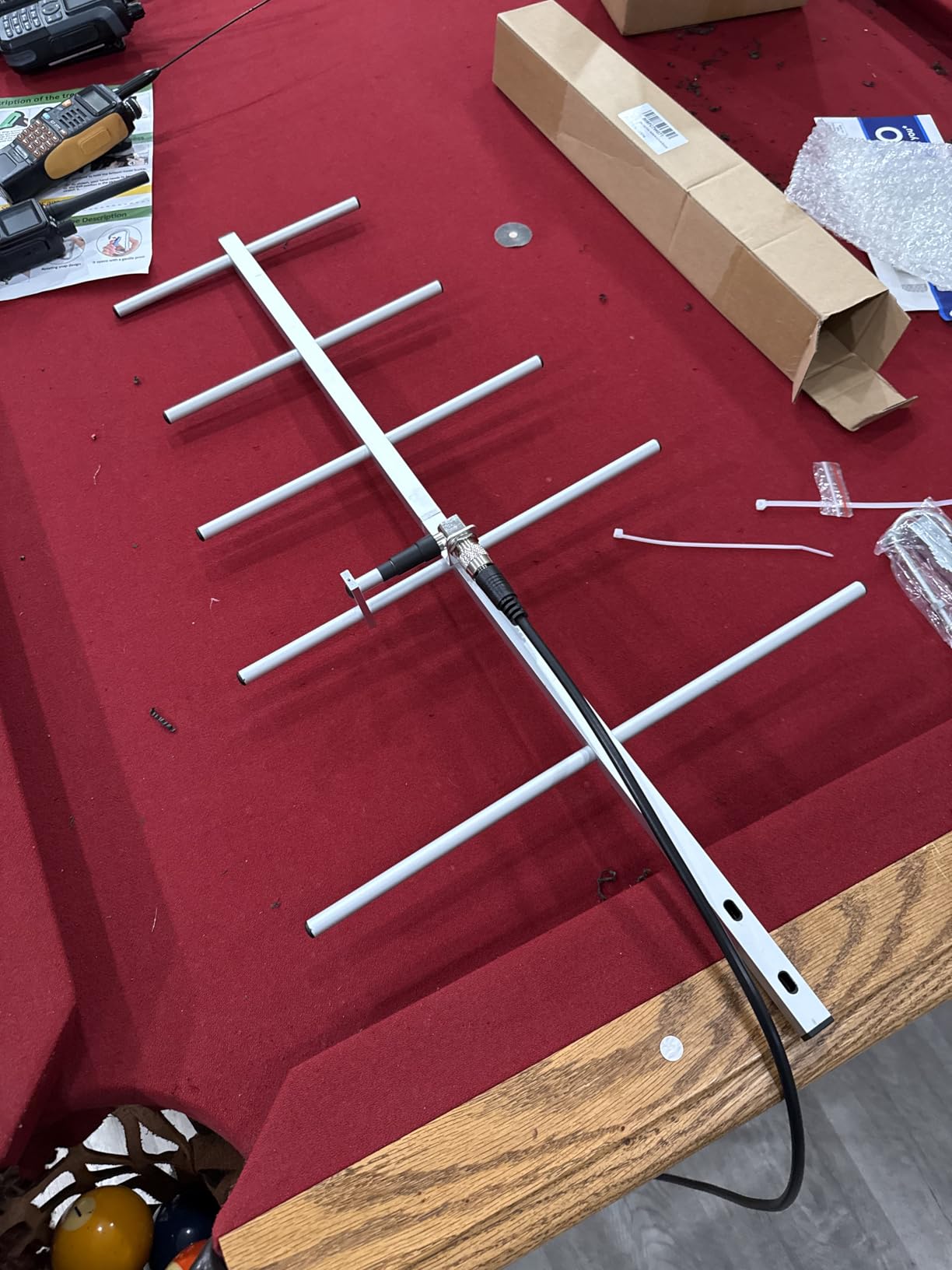 TWAYRDIO Yagi Ham Radio Antenna,Dual Band 2m 70cm VHF UHF Yagi,High Gain 8 Elements GMRS Vertical Base Antenna for Repeater System,HT Scanner,Satellite Work customer photo 1