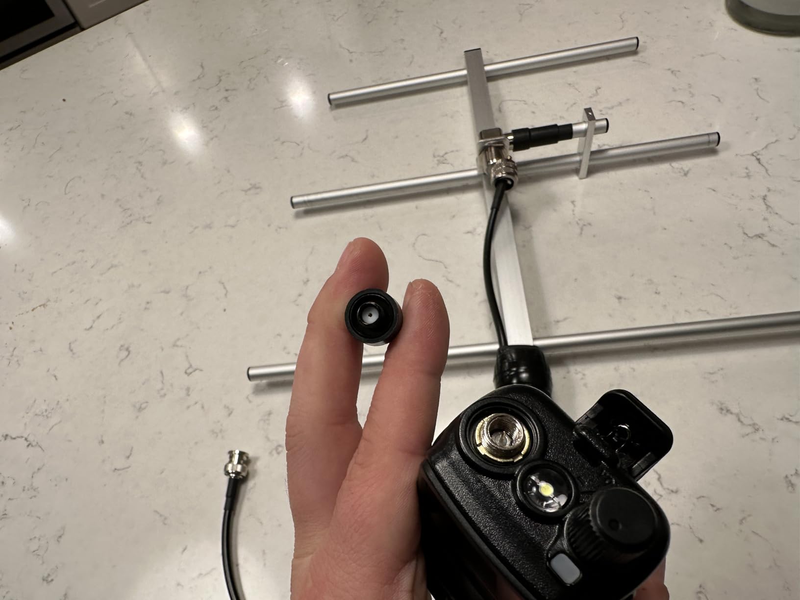 TWAYRDIO Yagi Ham Radio Antenna,Dual Band 2m 70cm VHF UHF Yagi,High Gain 8 Elements GMRS Vertical Base Antenna for Repeater System,HT Scanner,Satellite Work customer photo 2