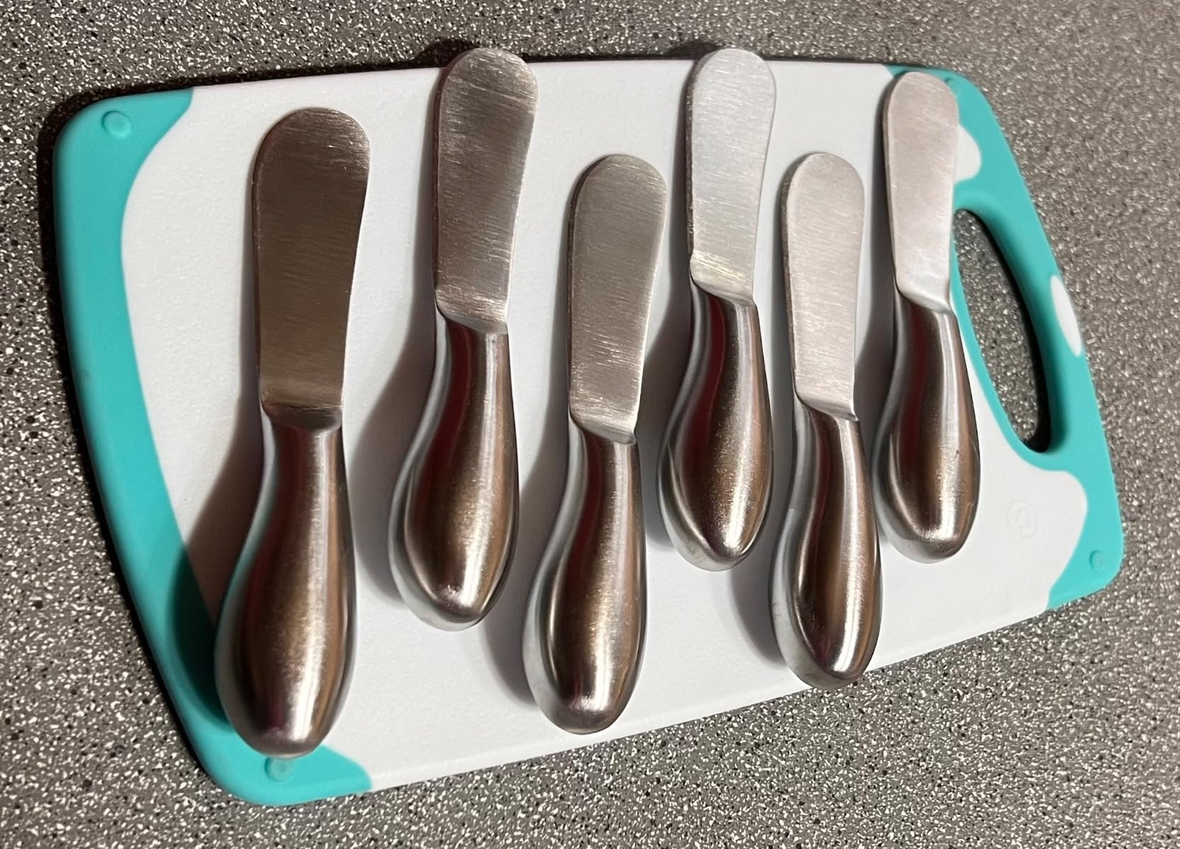 Premium Stainless Steel Cheese Tool Set - 4 Piece Cheese Knife Set - Cut, Spread All Your Favorite Cheeses customer photo 1