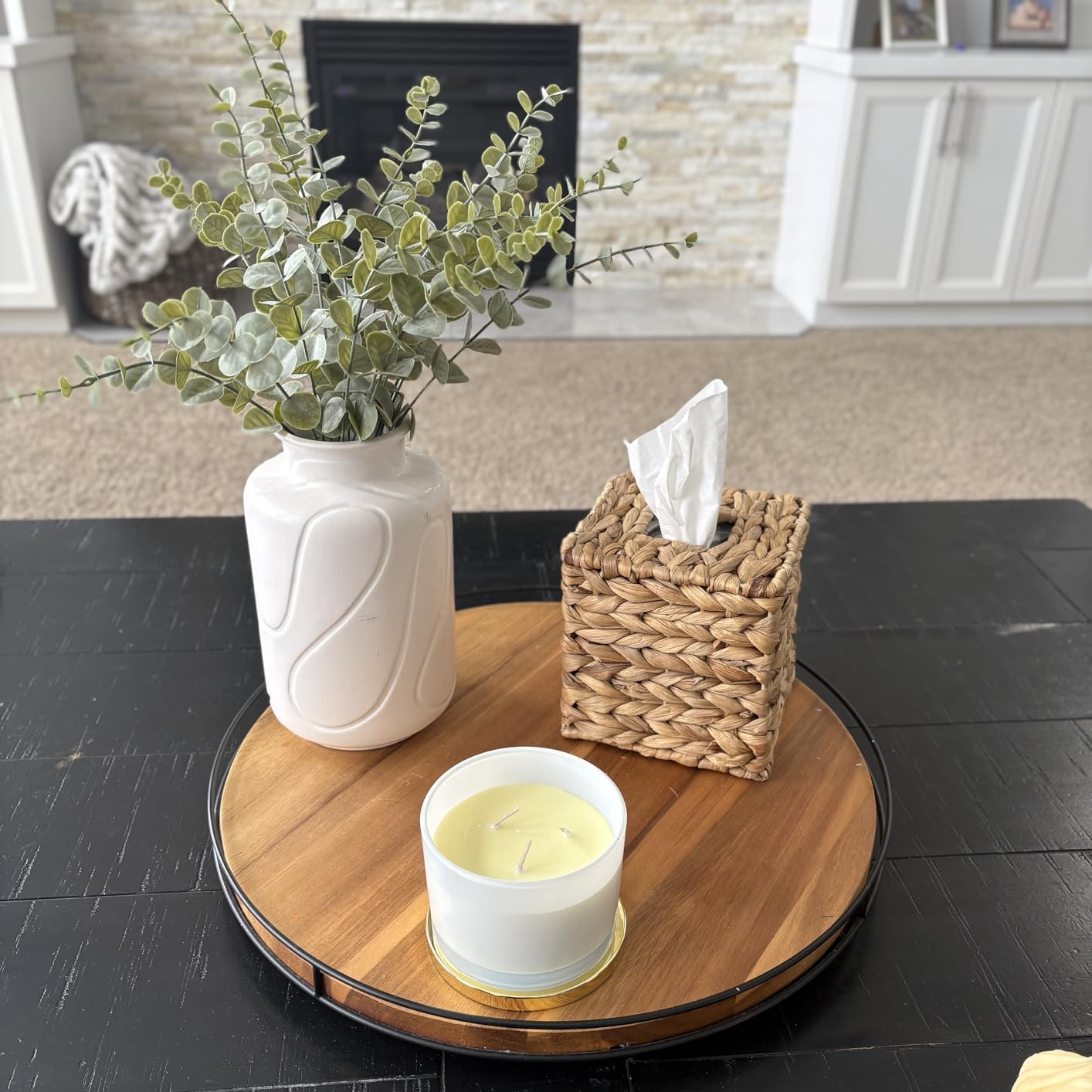 96NORTH Luxury Vanilla Soy Candles | Large 3 Wick Jar Candle | Up to 50 Hours Burning Time | 100% Natural Soy Wax | Relaxing Aromatherapy Aesthetic Candle | Housewarming Gift for Men and Women customer photo 1