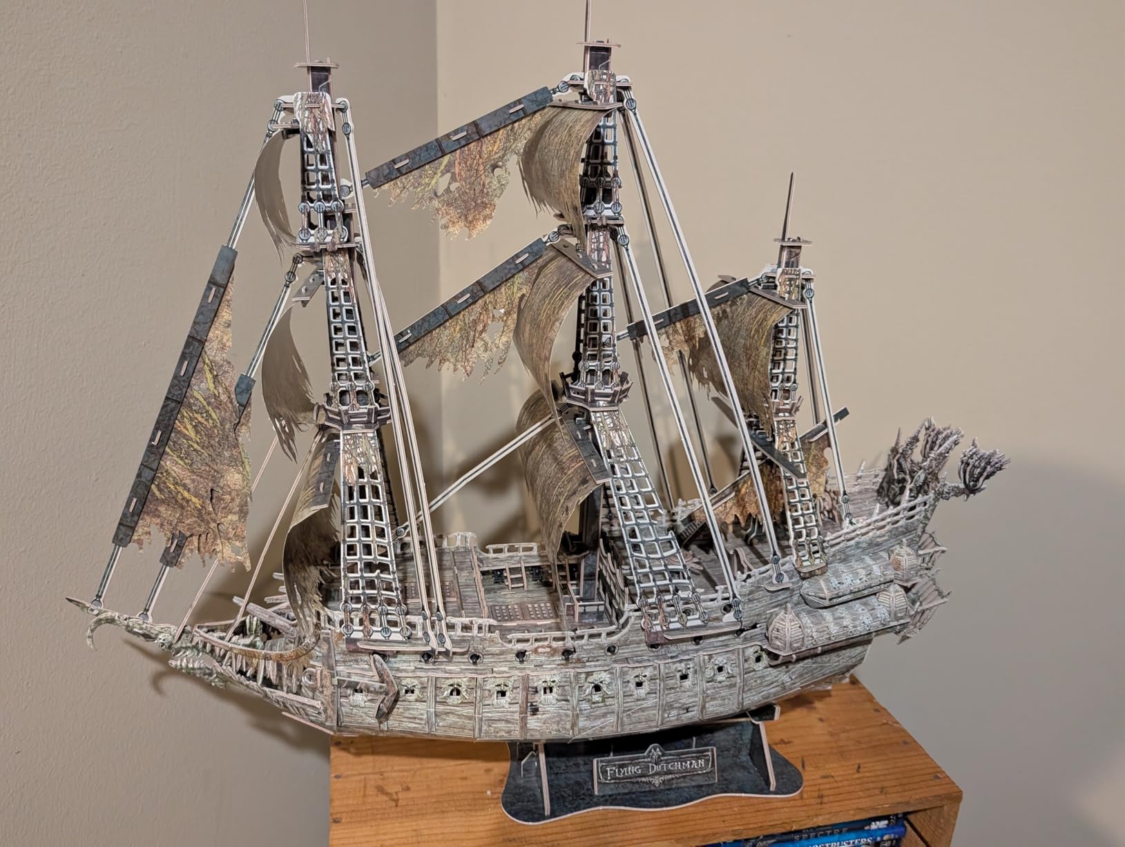 CubicFun 3D Puzzles for Adults Green LED Flying Dutchman, 360 Pieces Pirate Ship Arts & Crafts for Adults Gifts for Men Women Model Kit, Lighting Ghost Ship Easter Gift for Him customer photo 2
