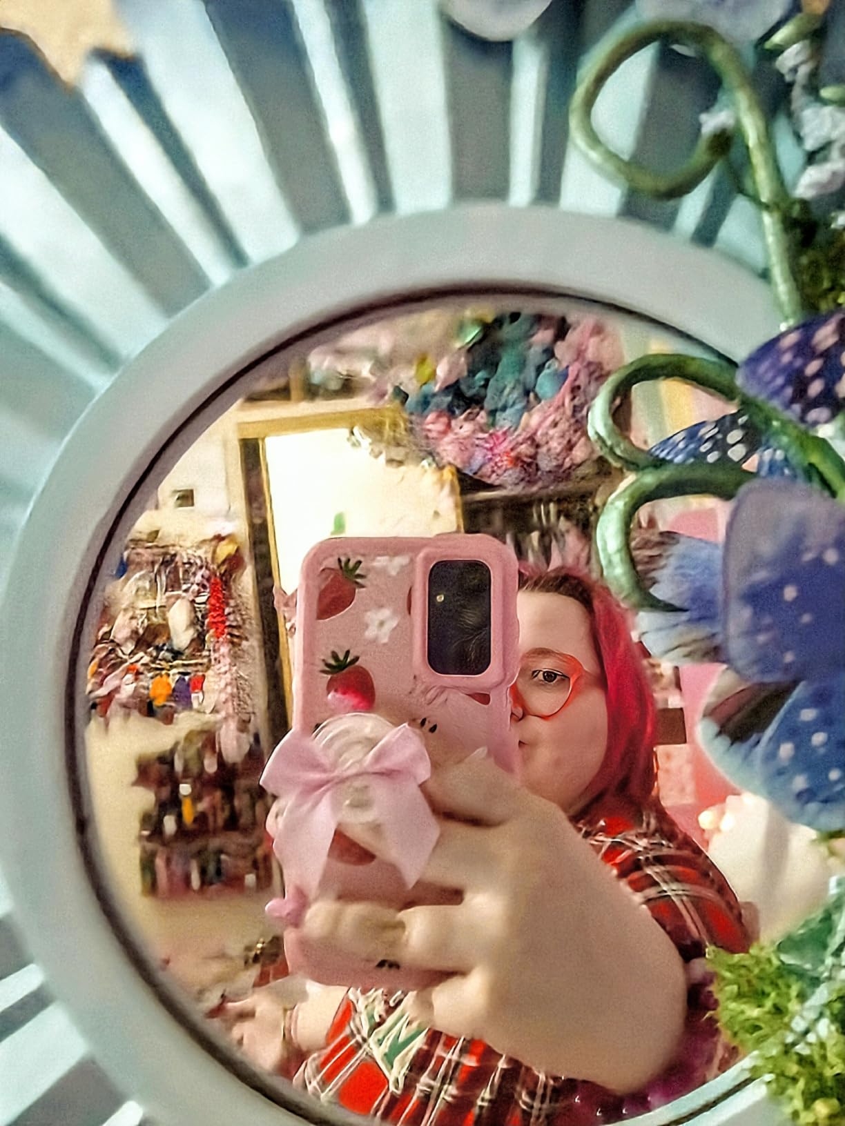 PopSockets Adhesive Phone Grip, Holder, Phone Stand, Kindle - Clear Glitter Silver customer photo 1