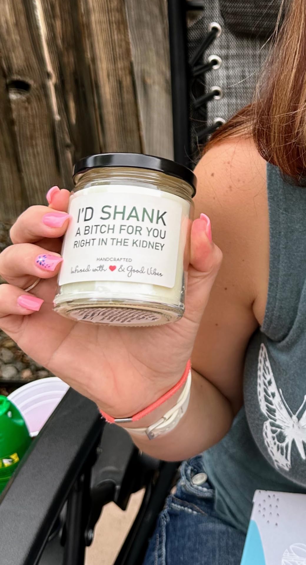Best Friend Candle - Sister Candle - Funny Birthday Gifts for Women - Hand Poured in The USA - 9 oz - Bestie Gift - Cotton Wick, Cute Christmas Friendship Gifts Ideas, Valentines Day customer photo 1