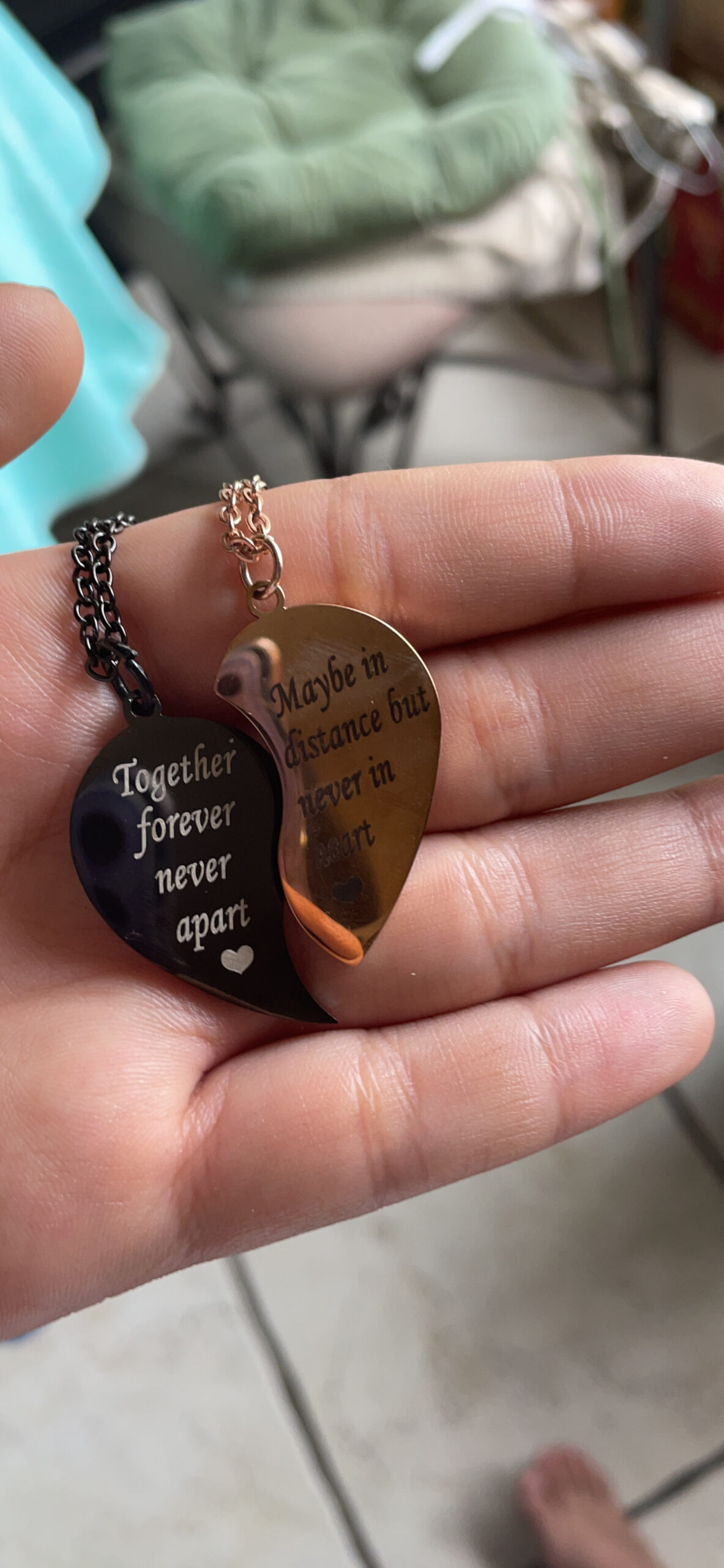 BFF Necklace for 2-Valentines Heart Matching Necklace Best Friends Pendant Friendship Necklace Set of 2 Gifts for Women customer photo 2