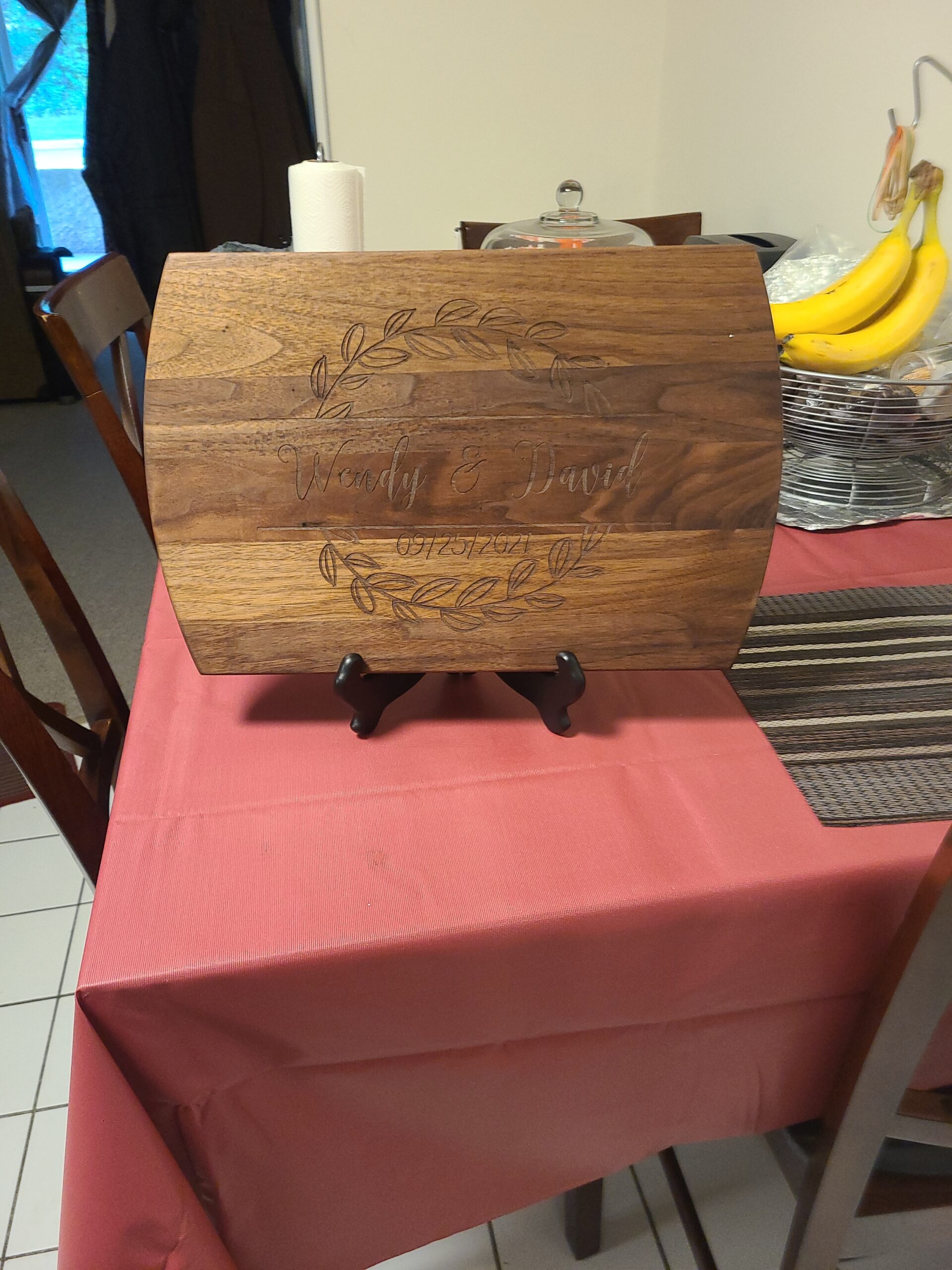 Blue Ridge Mountain Gifts Personalized Laser Engraved Wooden Cutting Board New Home Essentials - Customized Chopping Board for Weddings, Anniversaries, Birthdays or Mother's Day Gift customer photo 1