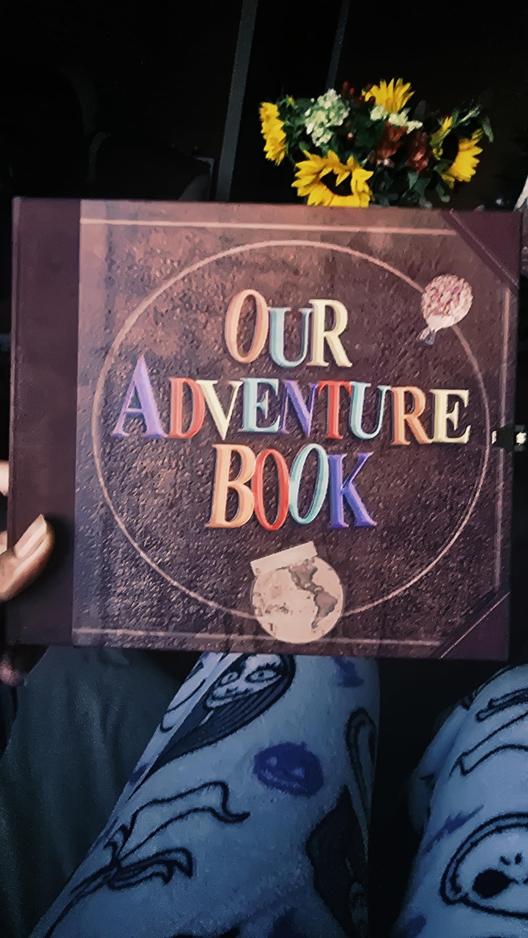 JIMBON Our Adventure Book Scrapbook Photo Album Retro Style Embossed Letter Cover Travel Diary Journal Scrap Book Kit For Couples, Memory Book For Anniversary Wedding customer photo 1