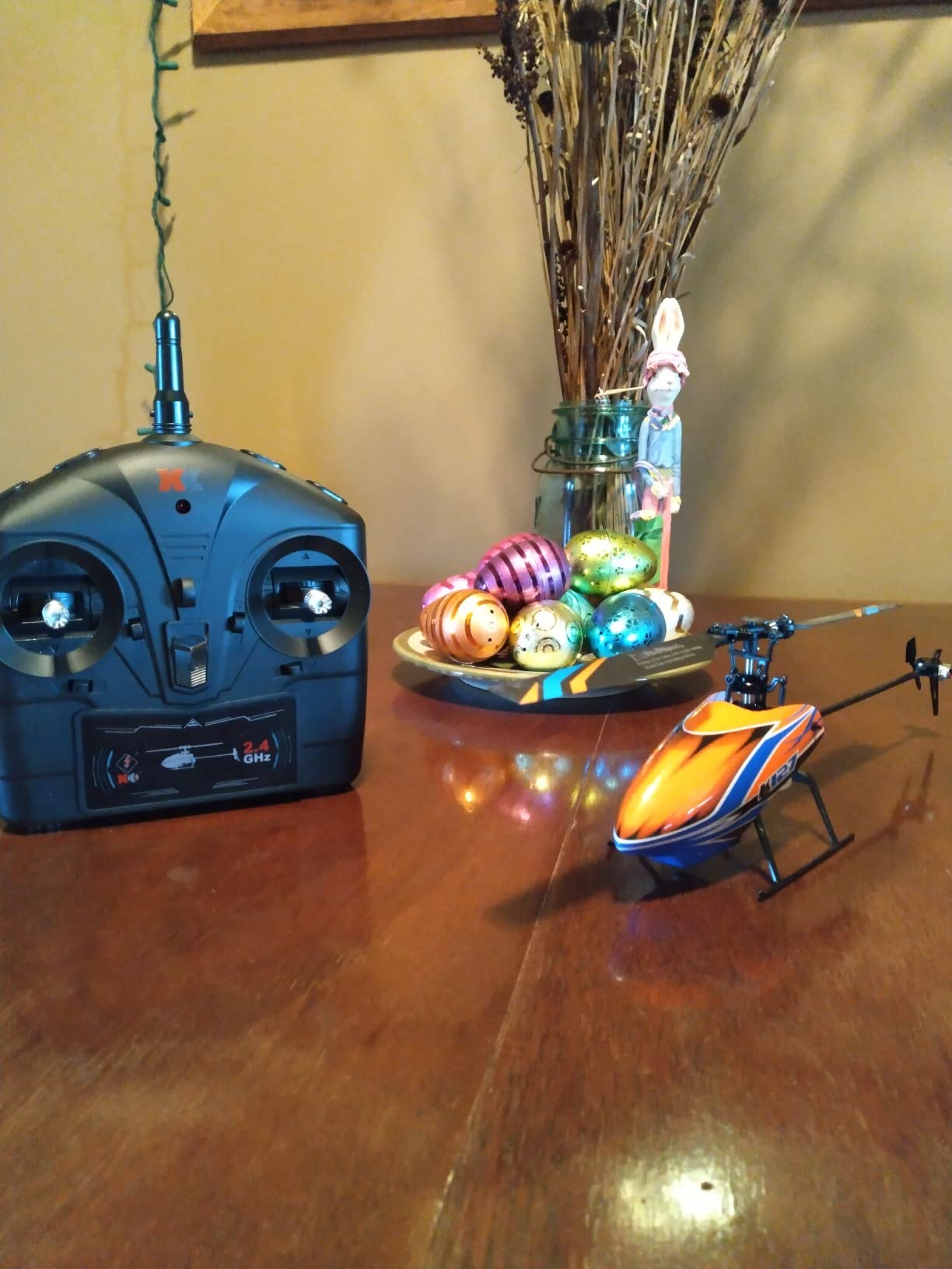 RC Helicopter, WLtoys XK K127 Remote Control Helicopter, 4 Channel RC Aircraft with 6-Axis Gyro, Altitude Hold, One Key Take Off/Landing, Easy to Fly for Beginners, Include 3 Batteries customer photo 1