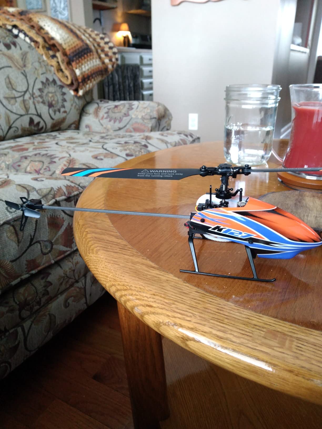 RC Helicopter, WLtoys XK K127 Remote Control Helicopter, 4 Channel RC Aircraft with 6-Axis Gyro, Altitude Hold, One Key Take Off/Landing, Easy to Fly for Beginners, Include 3 Batteries customer photo 2