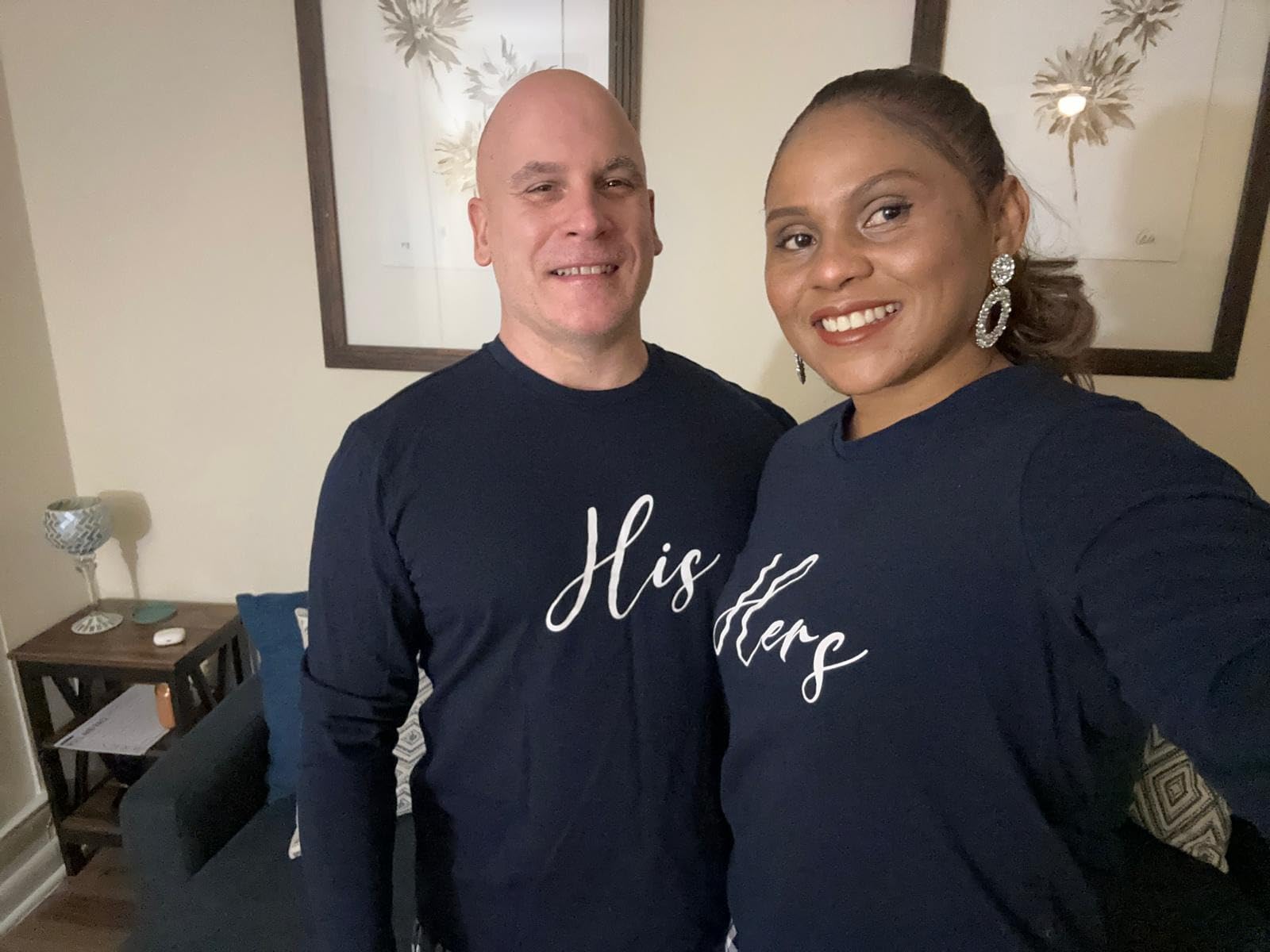 His and Hers Matching Christmas Cotton Pajamas Sets for Couples, Gifts for Weddings, Engagements and Anniversaries customer photo 2