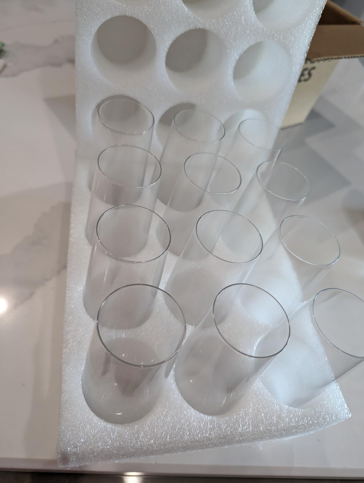 Stemless Champagne Flutes Set of 12, Crystal Glass, 8 oz Champagne Glasses, Prosecco Mimosa Glasses Set customer photo 1