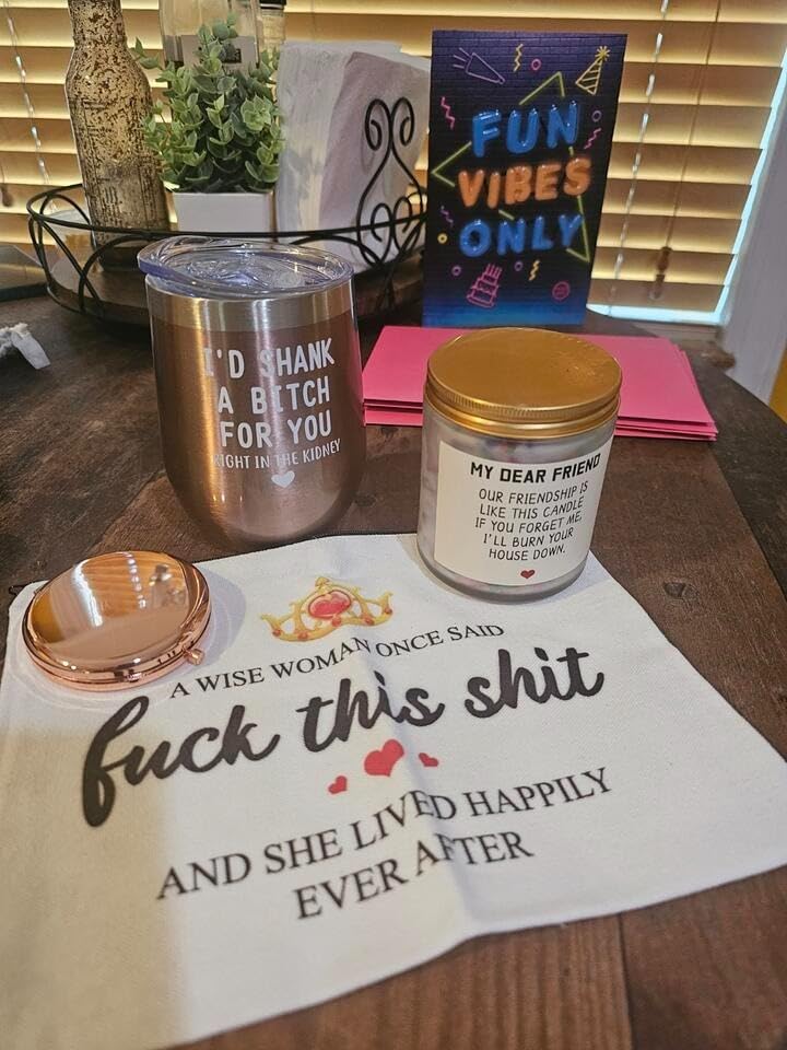 Birthday Gifts for Women Best Friends,Friendship Gifts for Women Her BFF Female Friends Bestie Sister Gift Basket from Sister Lavender Scented Candles 12oz Tumbler customer photo 2