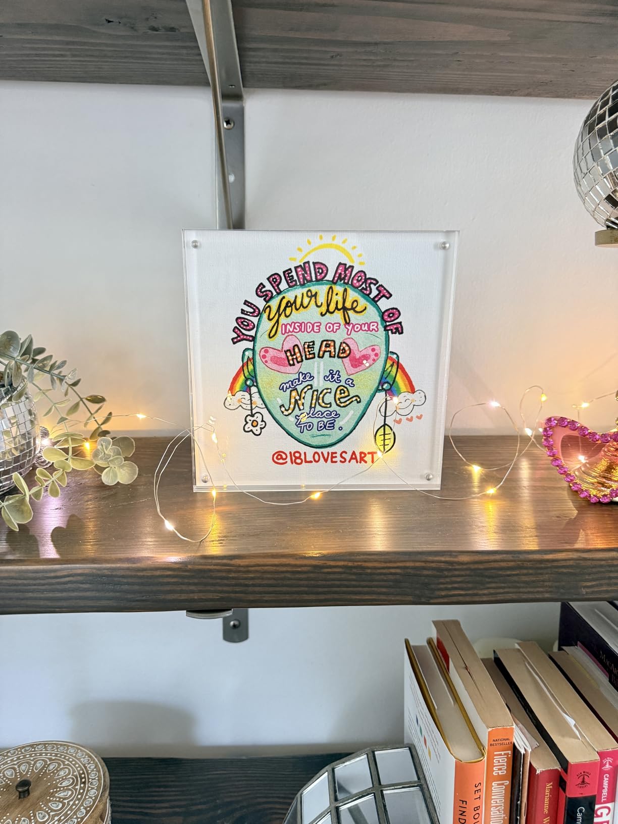 Americanflat 4x4 Acrylic Picture Frame - Double Sided Frames with Magnetic Corners - Transparent Acrylic Frames for Desk or Tabletop Display - 4x4 Picture Frame with Microfiber Cloth Included customer photo 1