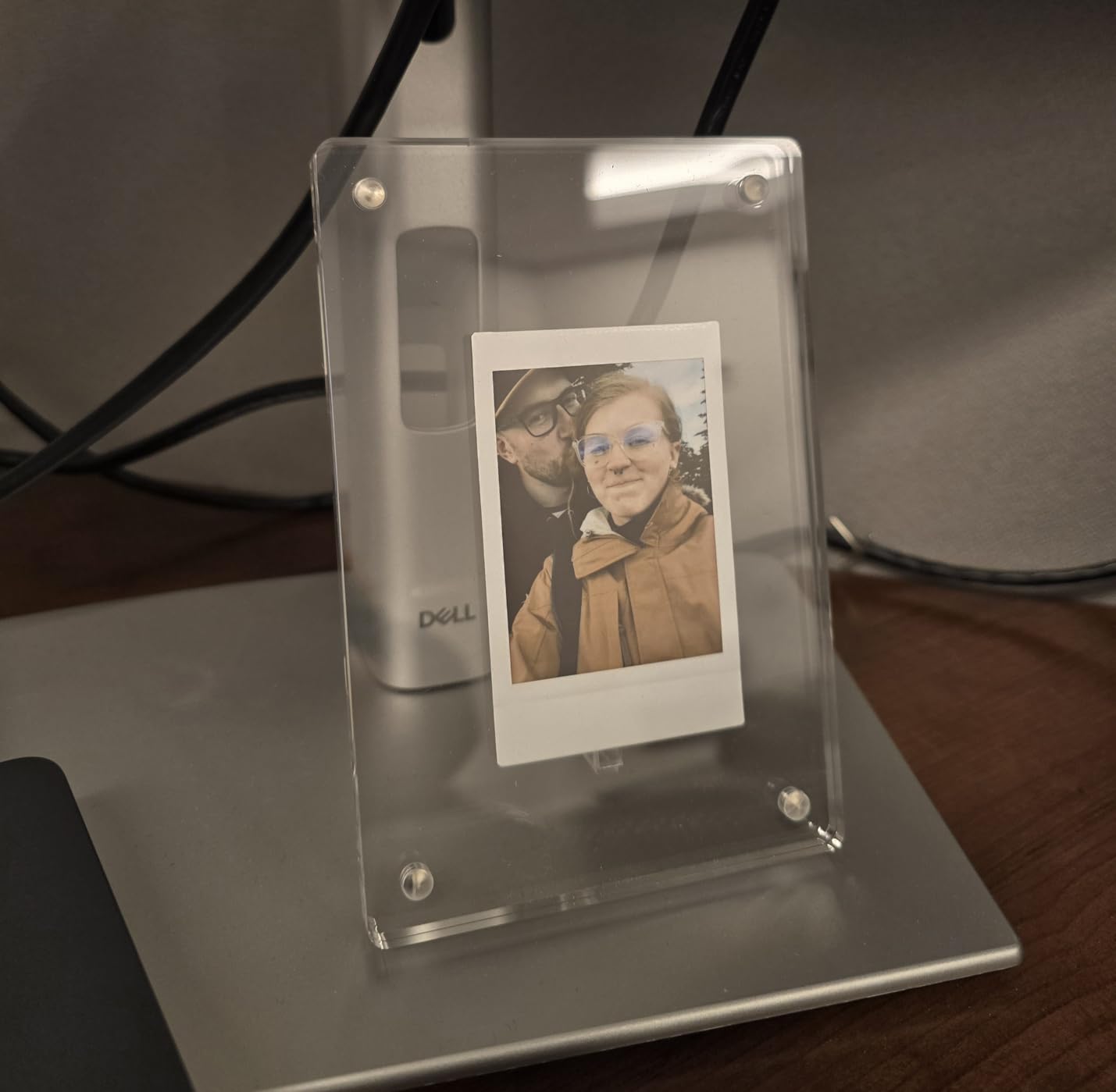 ECOSEAO 6x8 Minimalist Picture Frame Acrylic Glass Photo Frame with Desktop Display Horizontally or Vertically customer photo 1